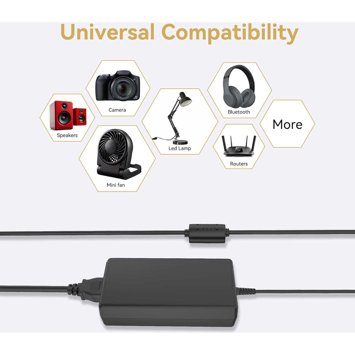 Cargador Adaptador AC/DC Aputure Amaran COB 60D 60X S 60DS