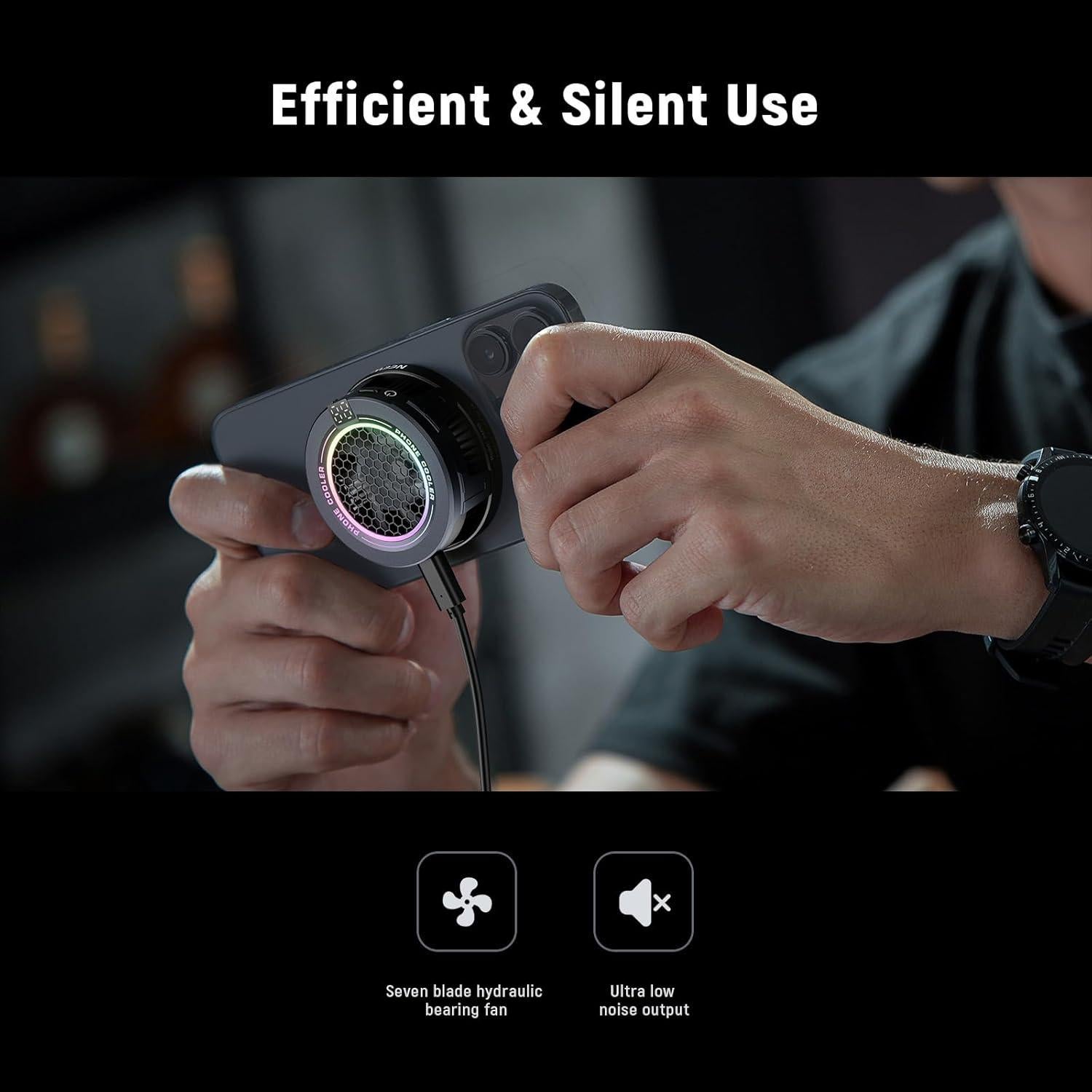 Luz de Anillo LED NEEWER 18" 55W con Soporte y Enfriador