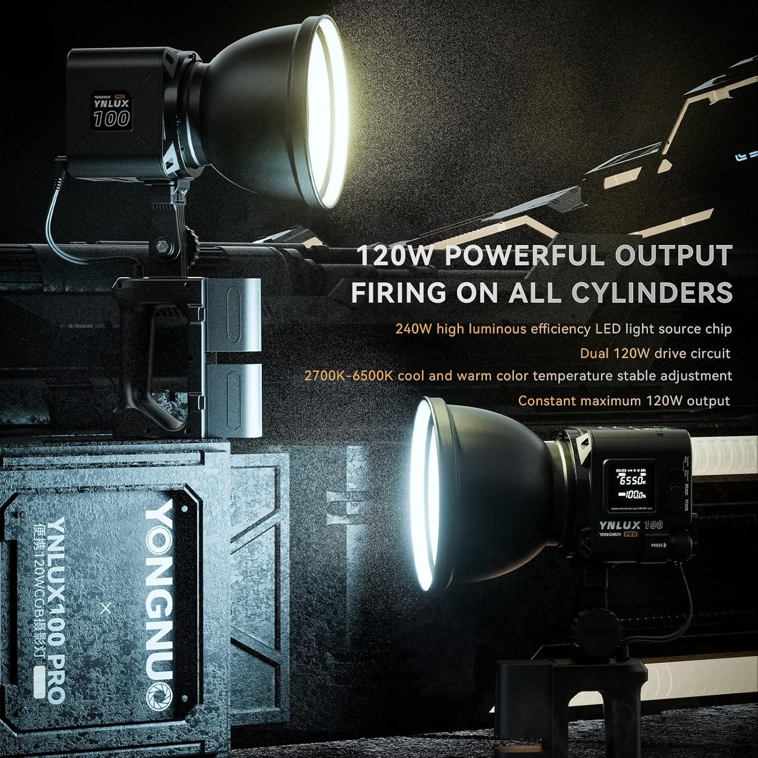 Yongnuo YNLUX100 Pro Luz Continua 120W LED Bi-Color 2700-6500K