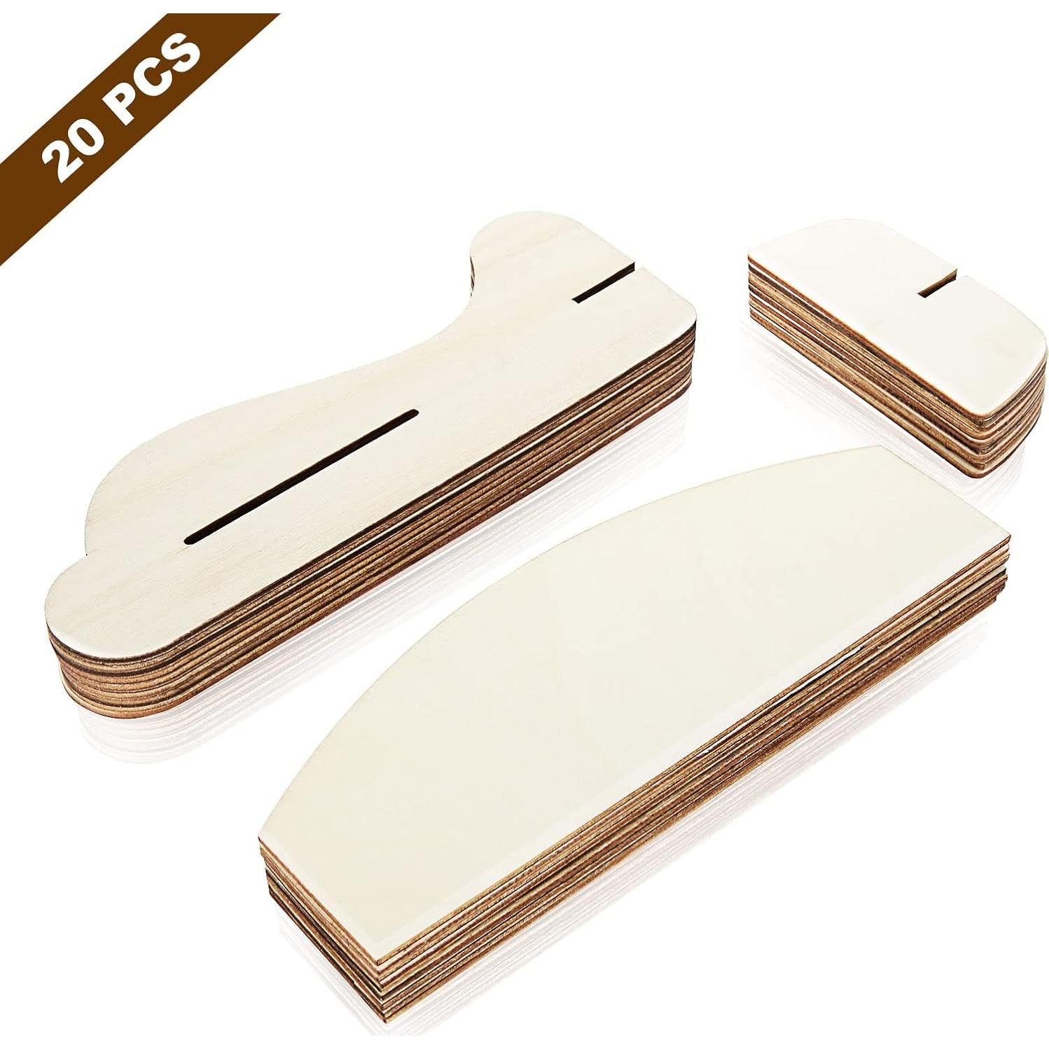 CertBuy 20 Aviones de Madera DIY para Pintar y Decorar