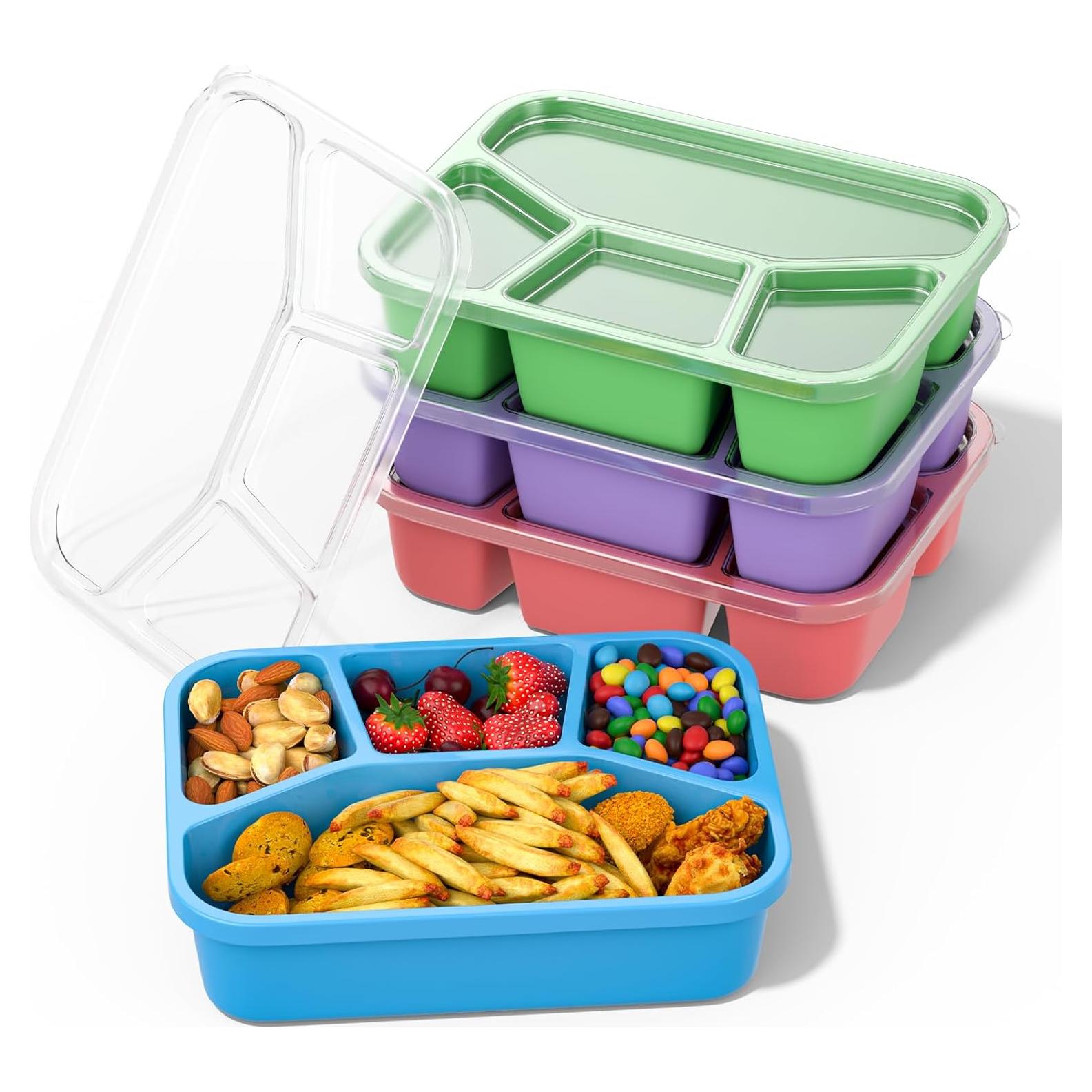 Caja Bento Almuerzo XGXN 4 Compartimentos 1000ml Sin BPA