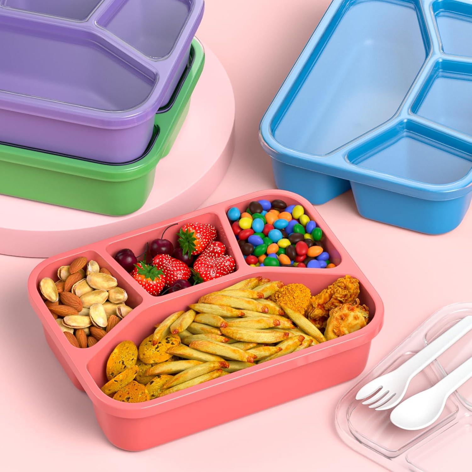 Caja Bento Almuerzo XGXN 4 Compartimentos 1000ml Sin BPA