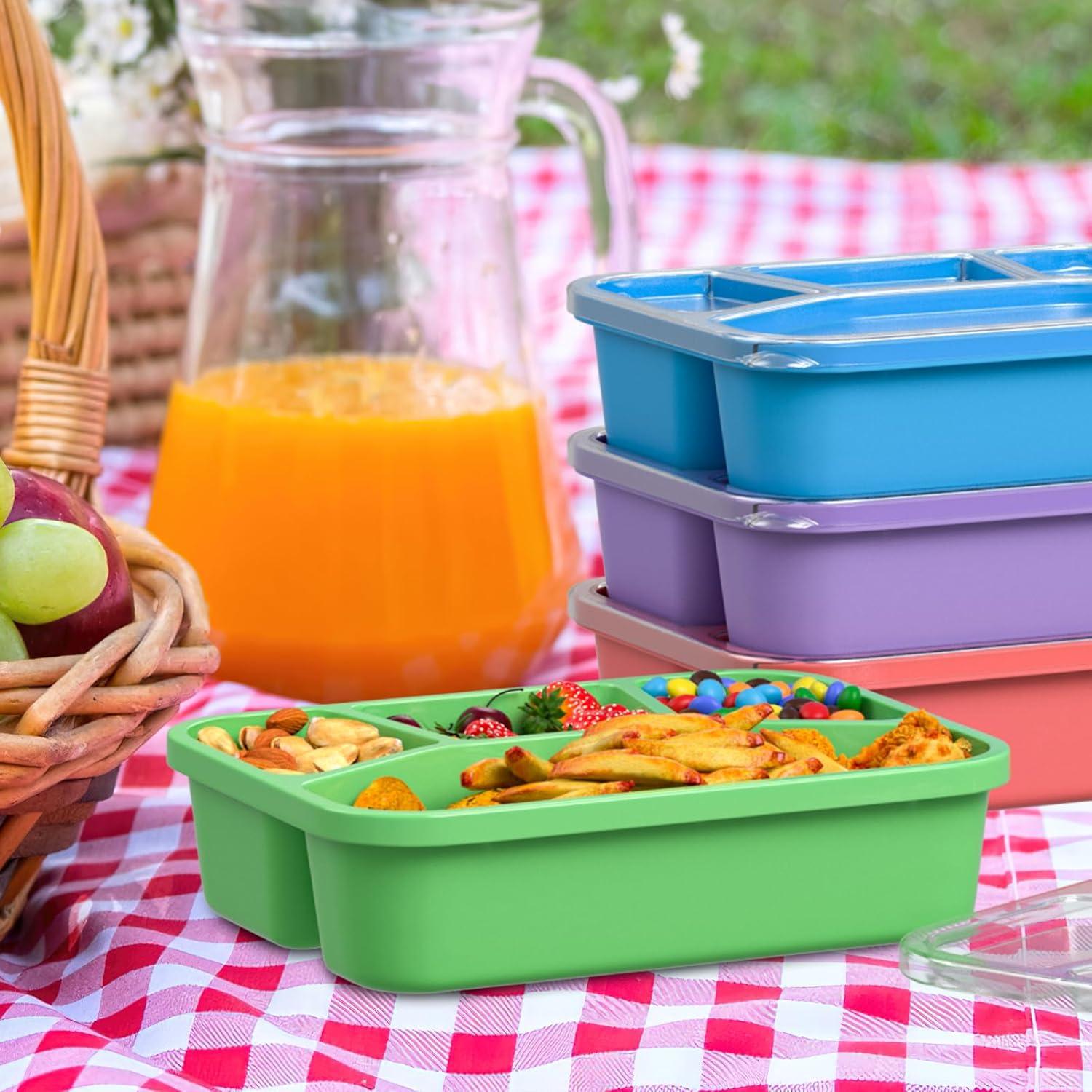 Caja Bento Almuerzo XGXN 4 Compartimentos 1000ml Sin BPA