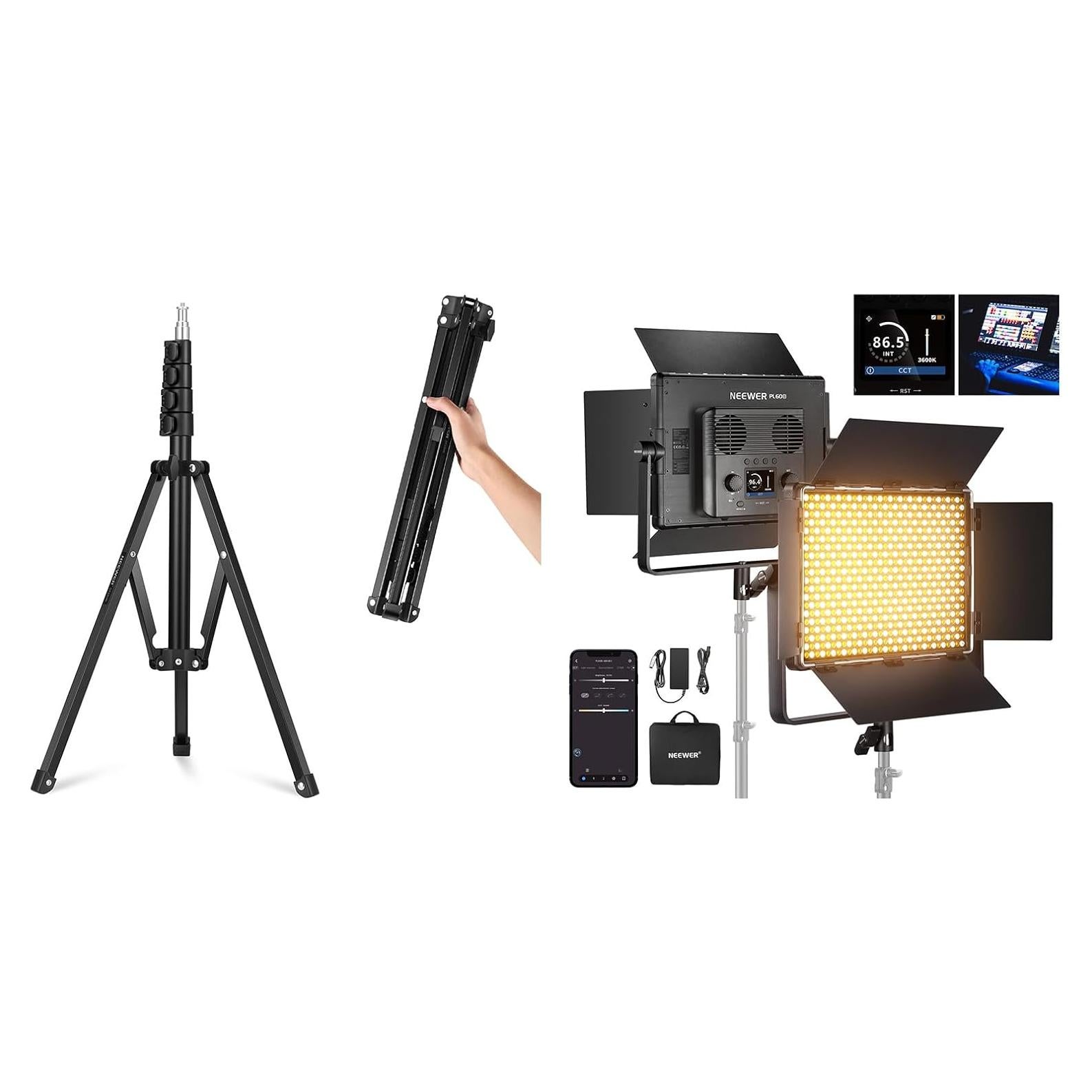 Panel de Luz LED Bi Color NEEWER PL60B 60W 2500K-8500K