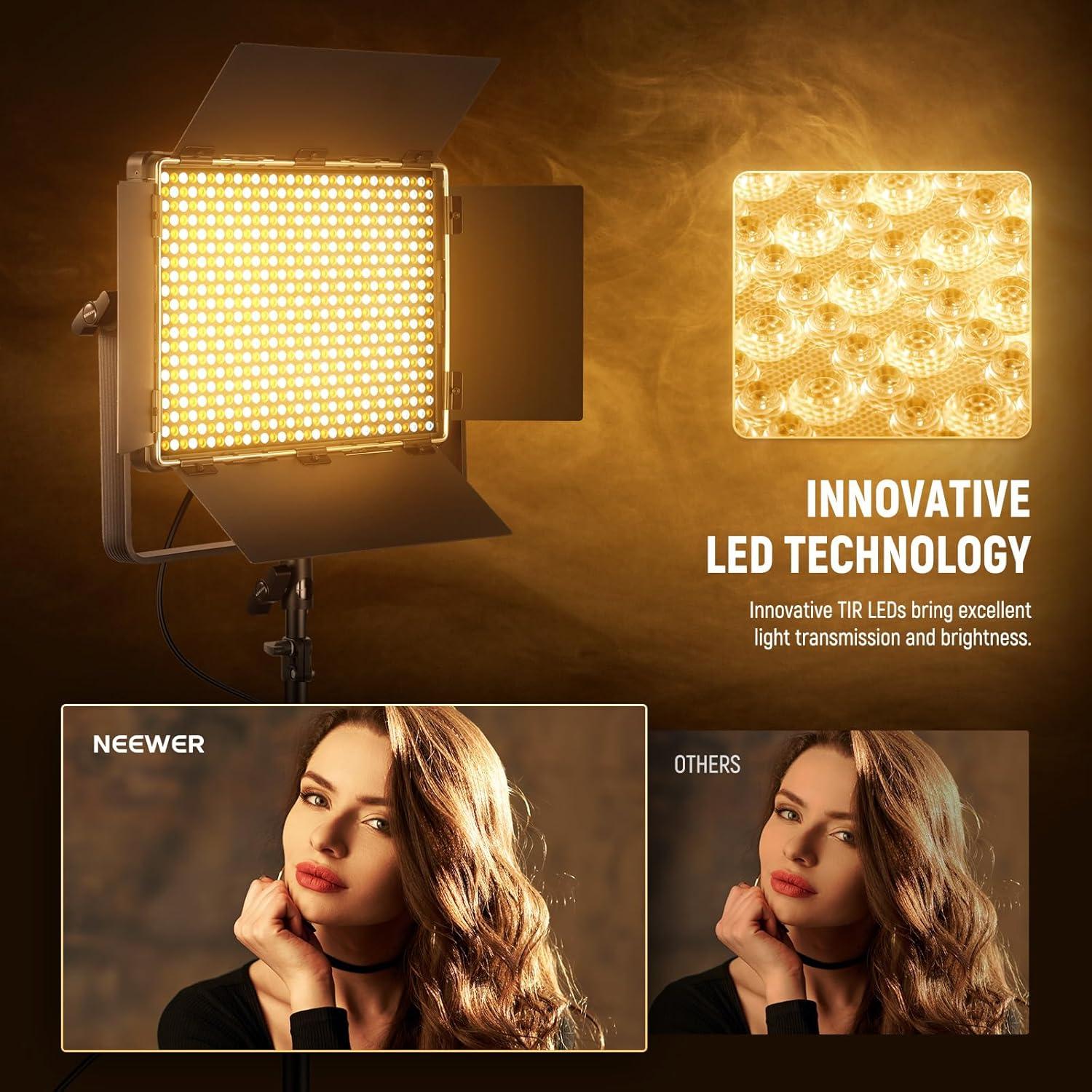 Panel de Luz LED Bi Color NEEWER PL60B 60W 2500K-8500K
