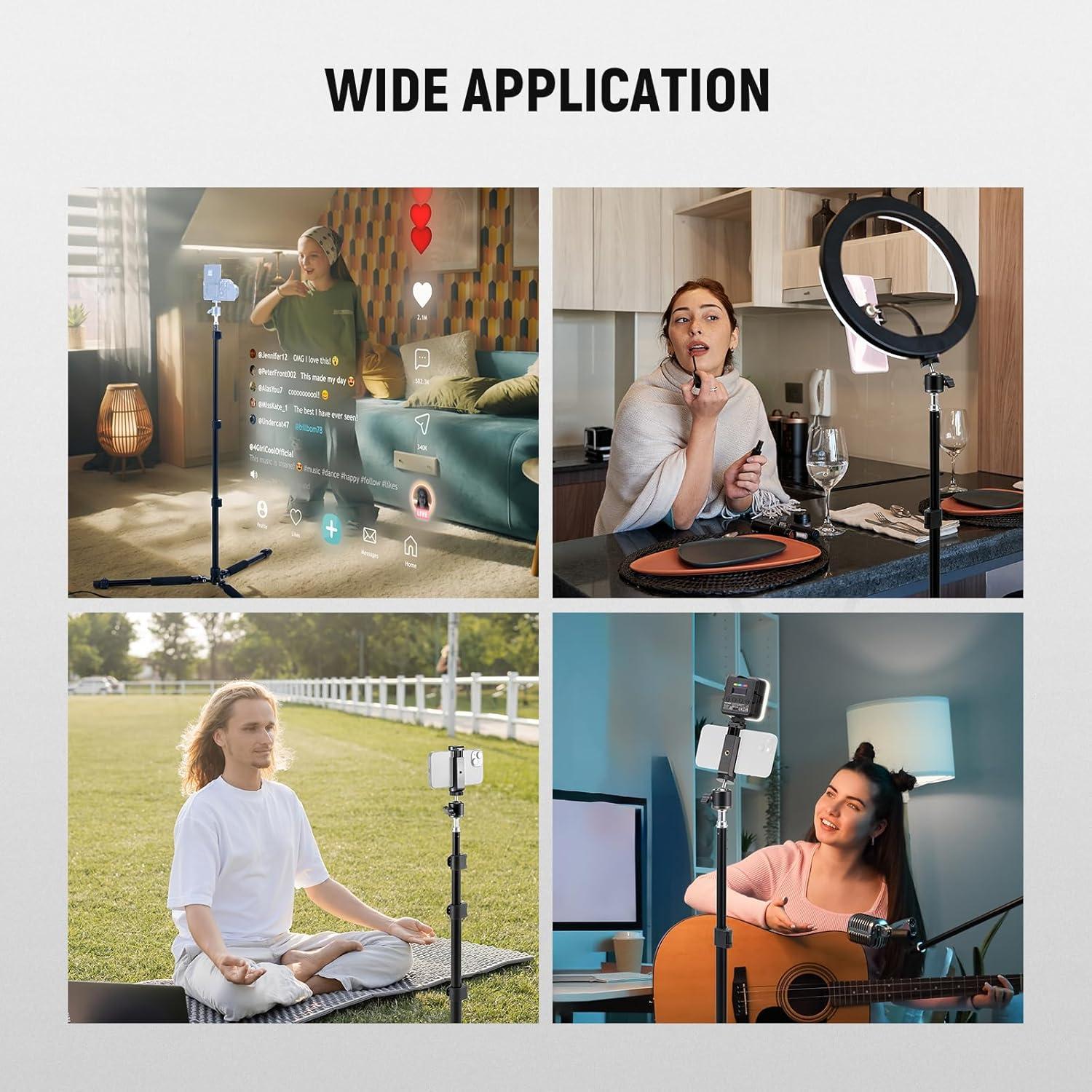 Soporte de Luz NEEWER ST195 Trípode de Aluminio 47-195cm