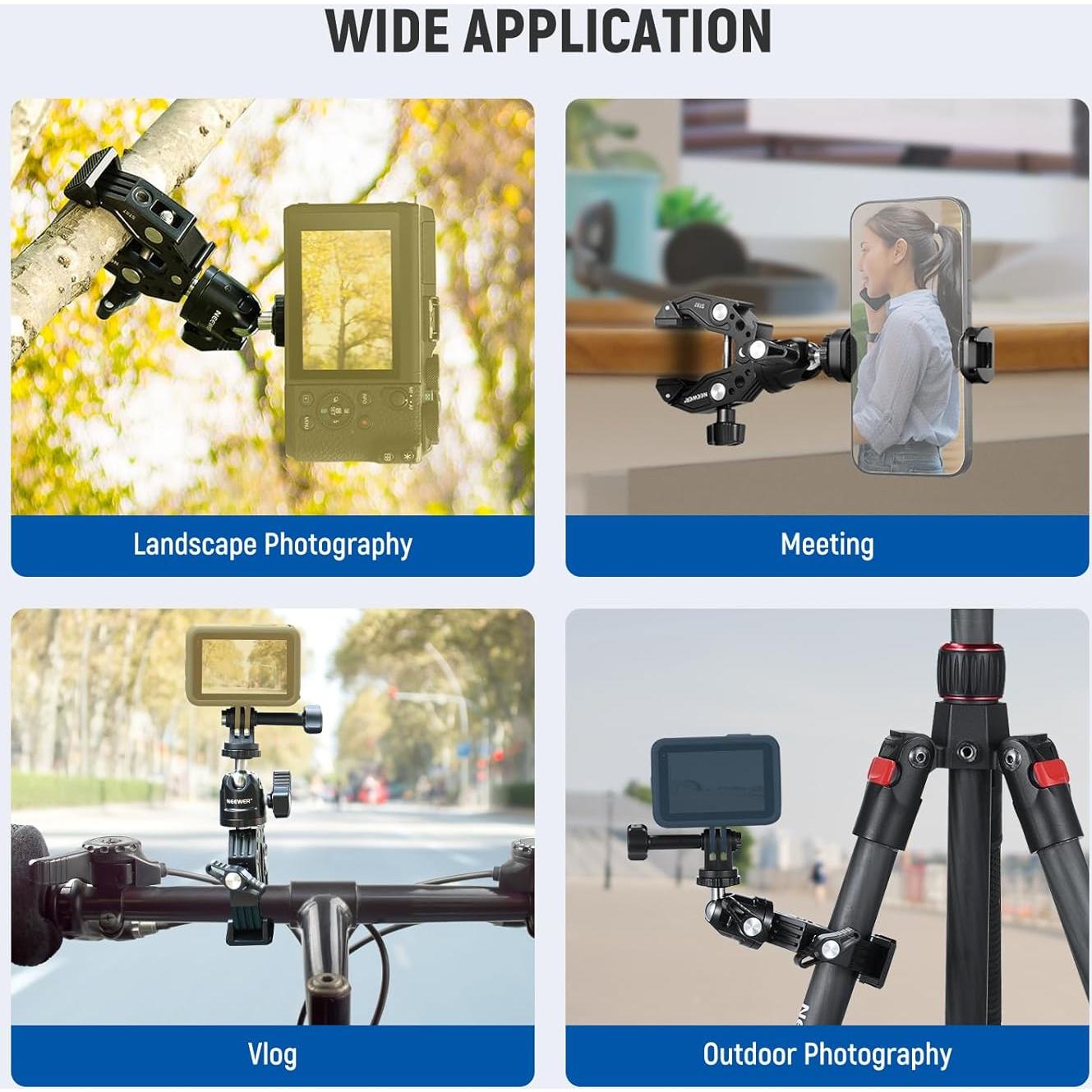 Soporte de Luz NEEWER ST195 Trípode de Aluminio 47-195cm