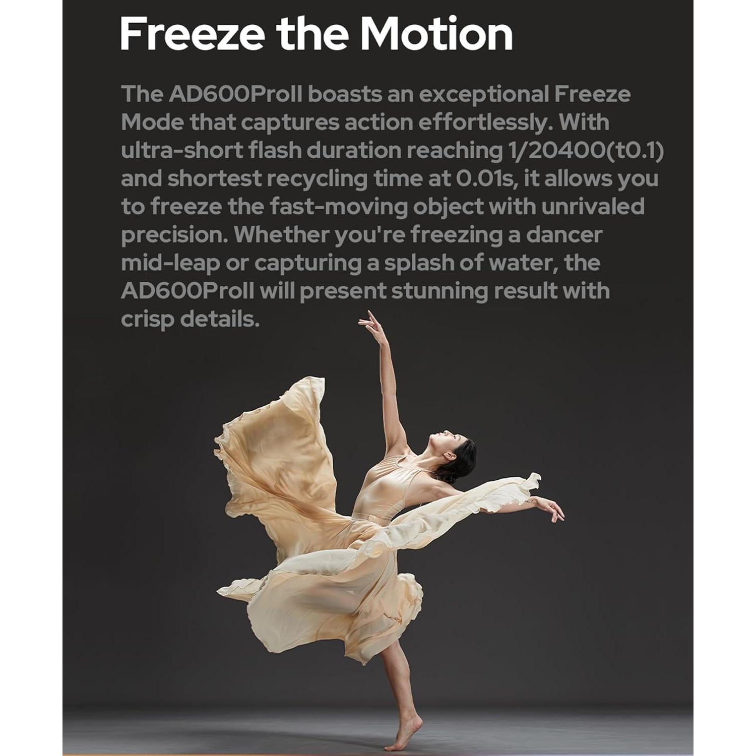 Flash Godox AD600 Pro II 600Ws Inalámbrico TTL HSS 1/8000s