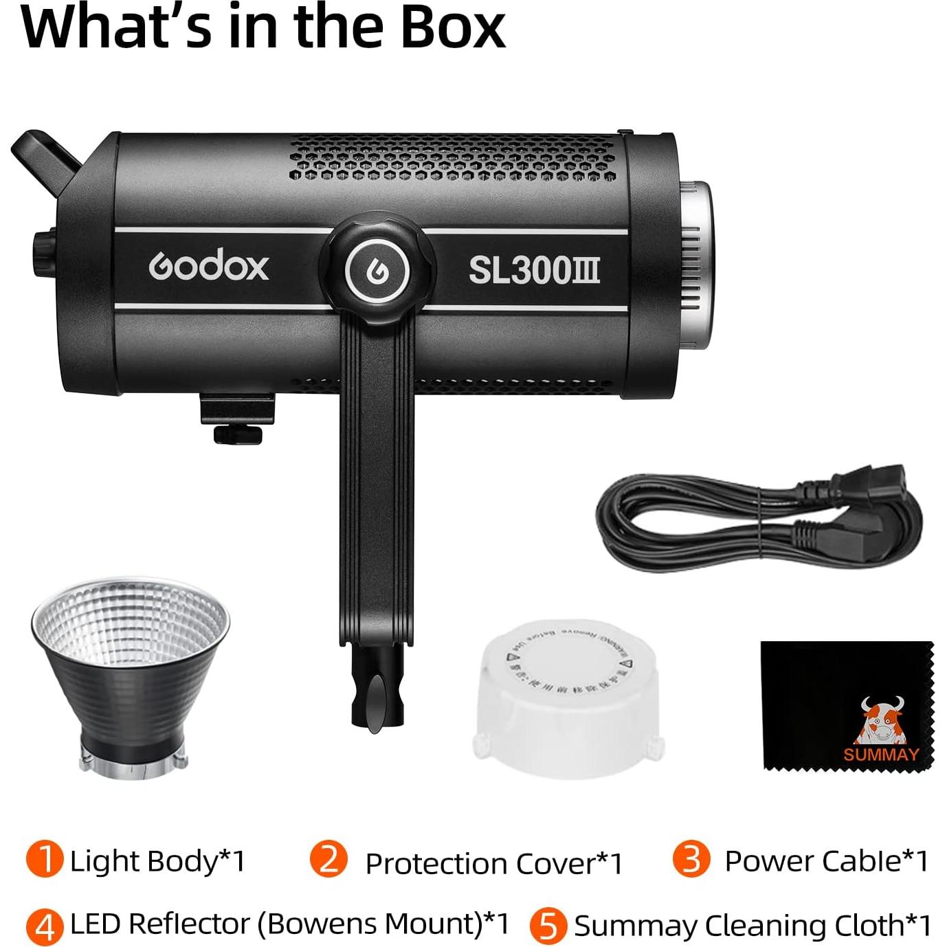 Godox SL300III 330W Luces LED de Estudio para Fotografía