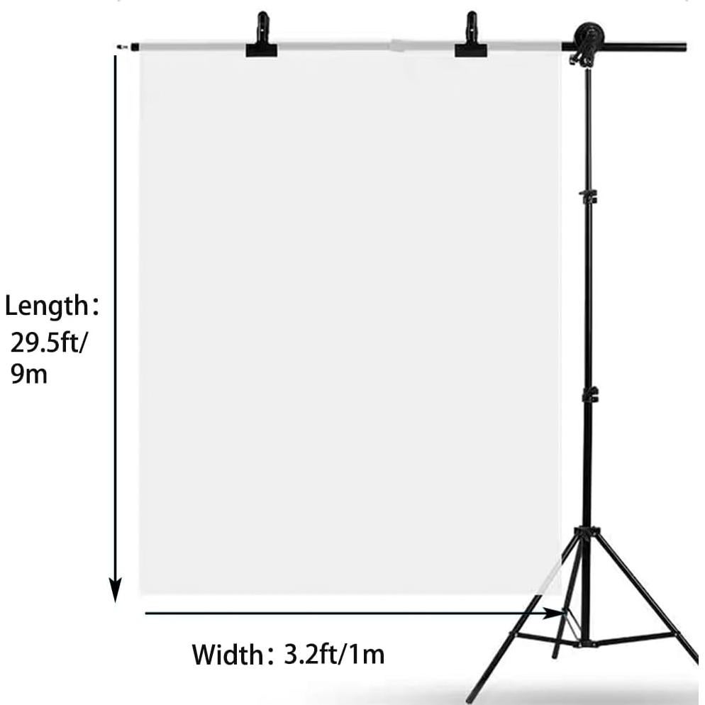 Papel Difusor de Luz 1mx9m PET RENIAN para Fotografía