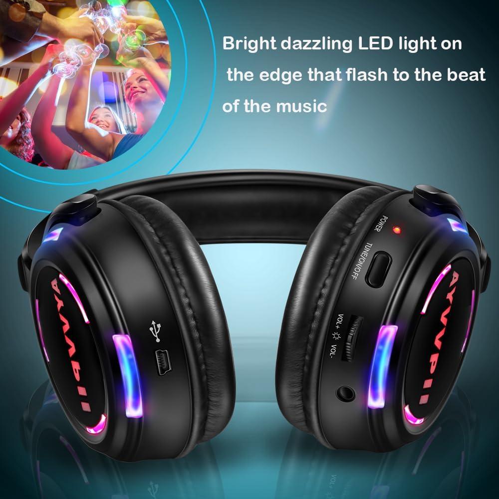 Auriculares Inalámbricos Silenciosos AYVVPII con Transmisor 500m