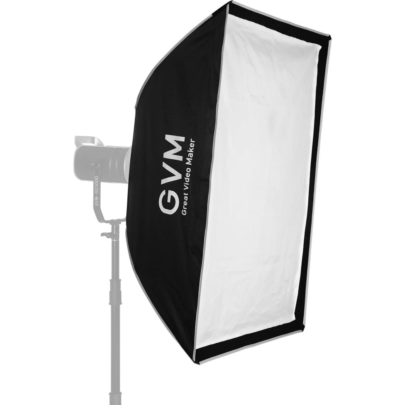 Softbox GVM 60x90cm con Montura Bowens para Luz de Estudio