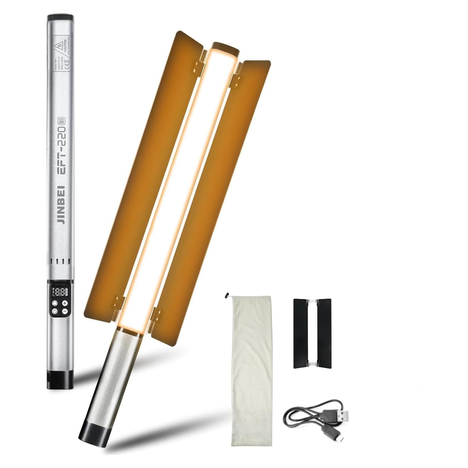 Varita de Luz Portátil Bi-Color Jinbei EFT-220 3000mAh 2700K-7500K