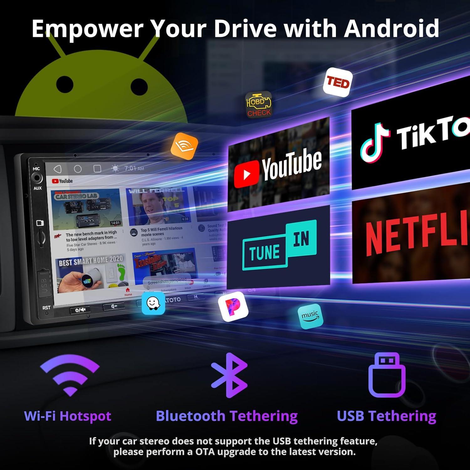Estéreo de Coche ATOTO A5L 7" Android Auto y CarPlay Inalámbrico
