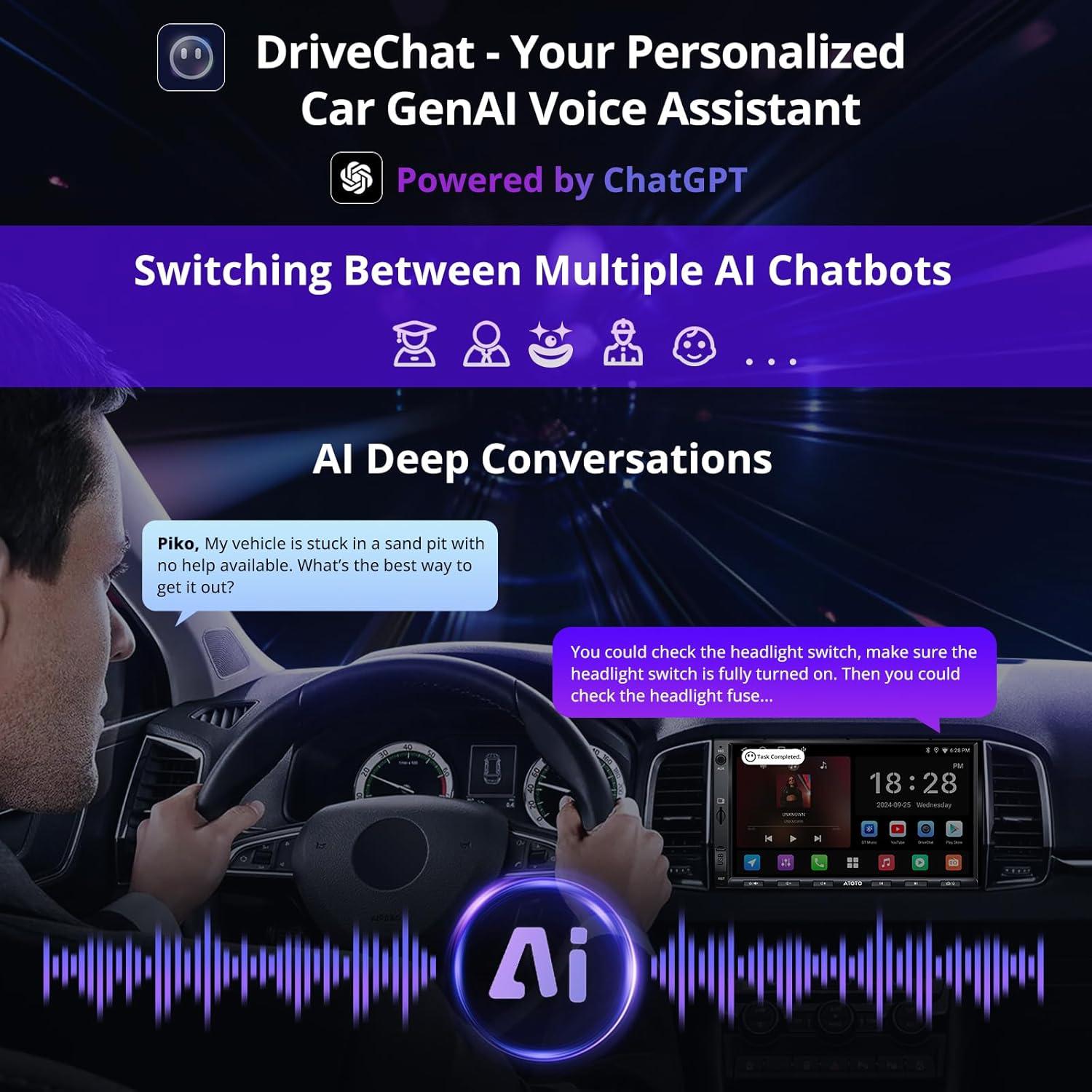 Estéreo de Coche ATOTO A5L 7" Android Auto y CarPlay Inalámbrico