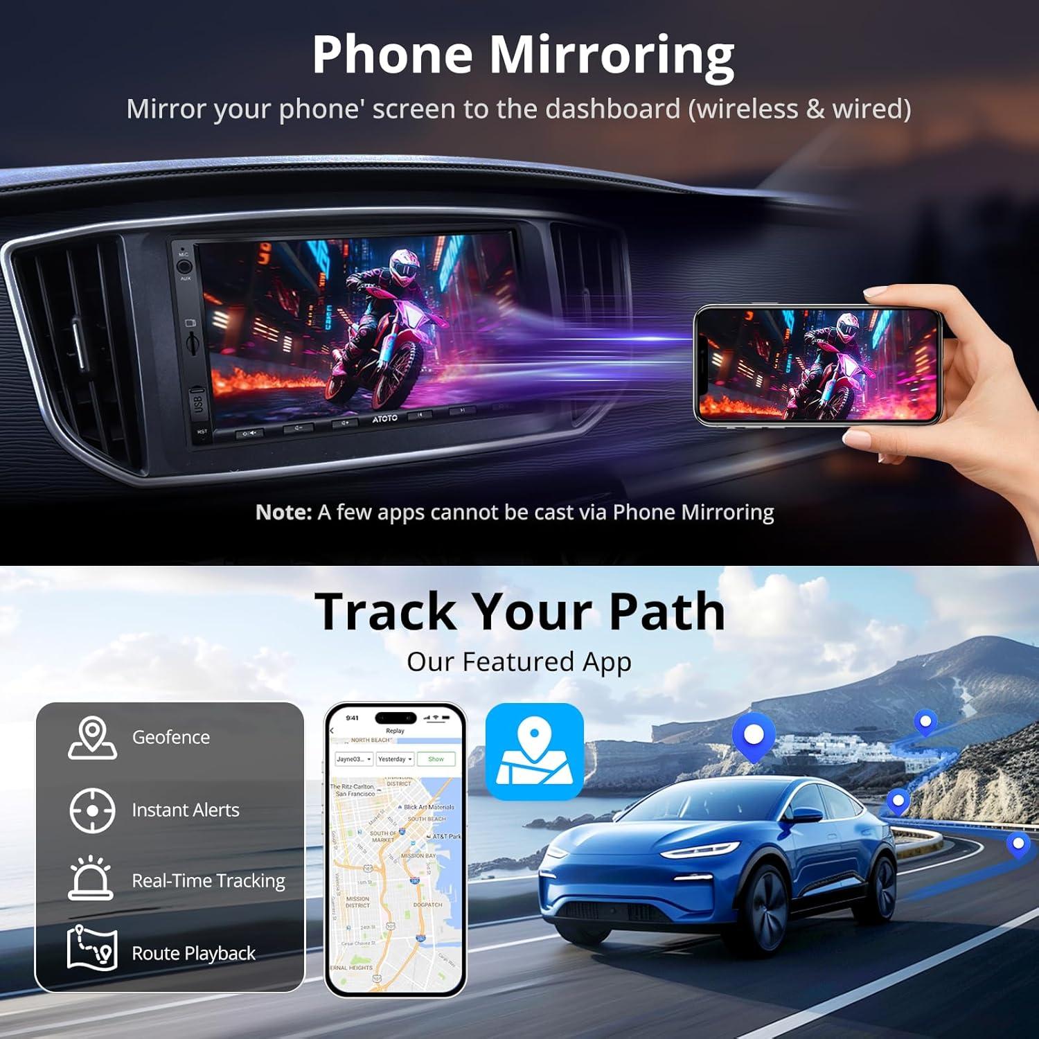 Estéreo de Coche ATOTO A5L 7" Android Auto y CarPlay Inalámbrico