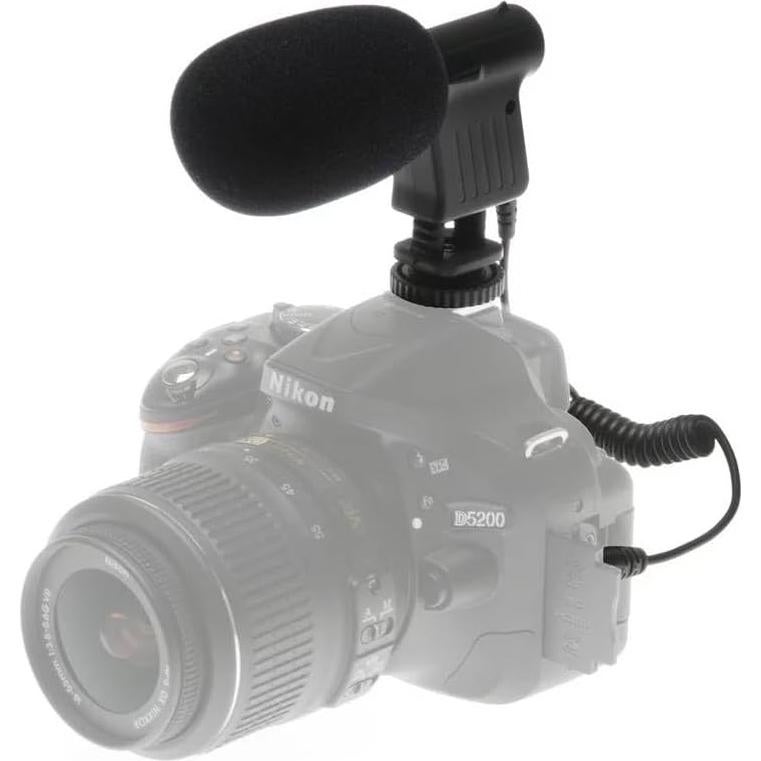 Kit Micrófono Shotgun y Luz LED 49 LEDs para Cámaras DSLR