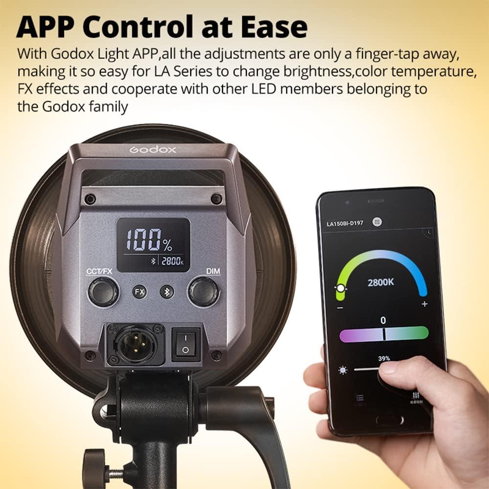 Luz de Video Godox LA200D 230Ws 5600K CRI 96+ Efectos FX