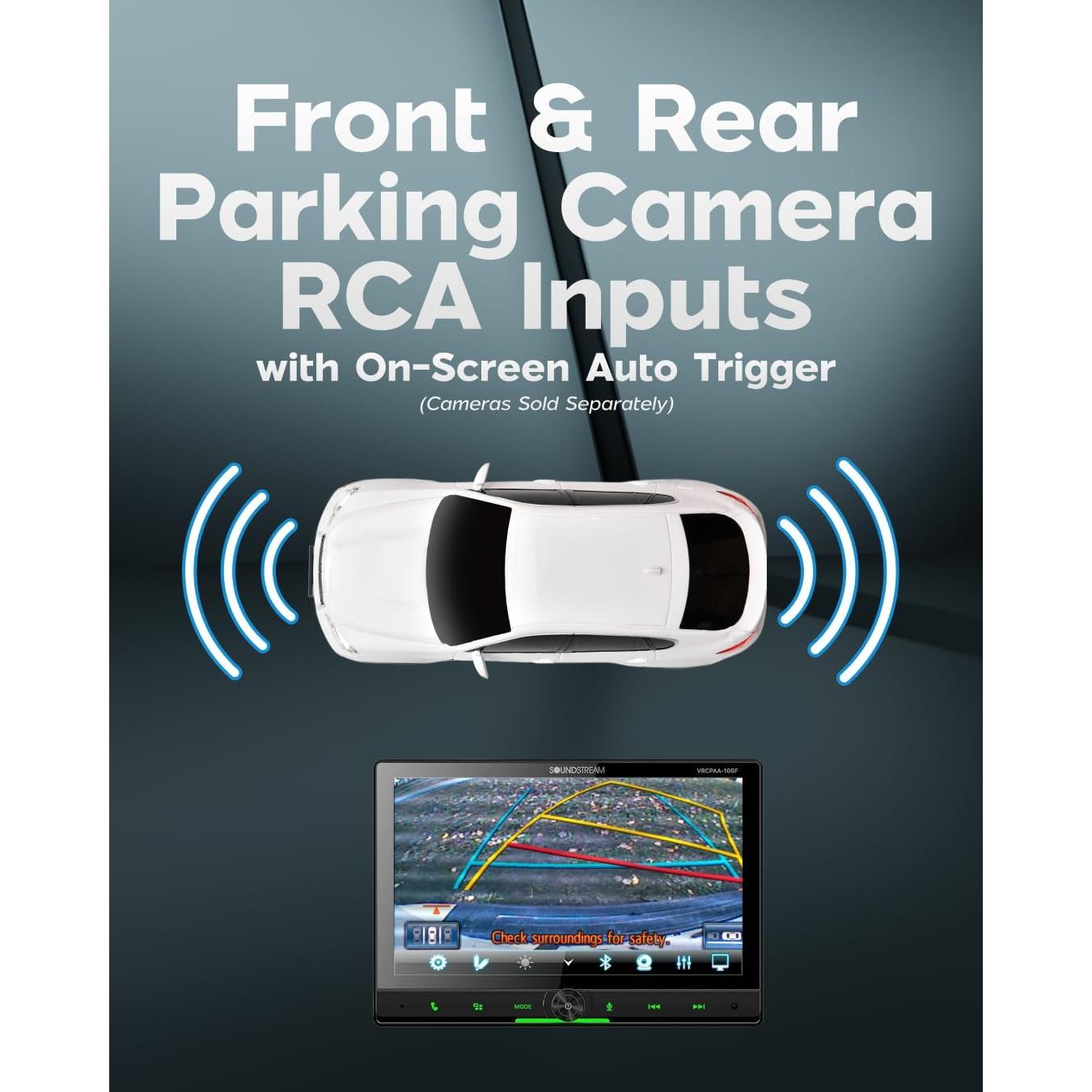 Estéreo de Coche Doble DIN Soundstream VRCPAA-106F 10.6" Bluetooth