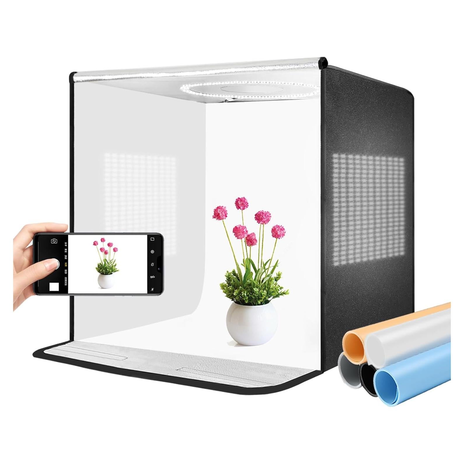 Caja de Luz de Estudio Fotográfico Depthlan 16x16" 336 LEDs CRI95+