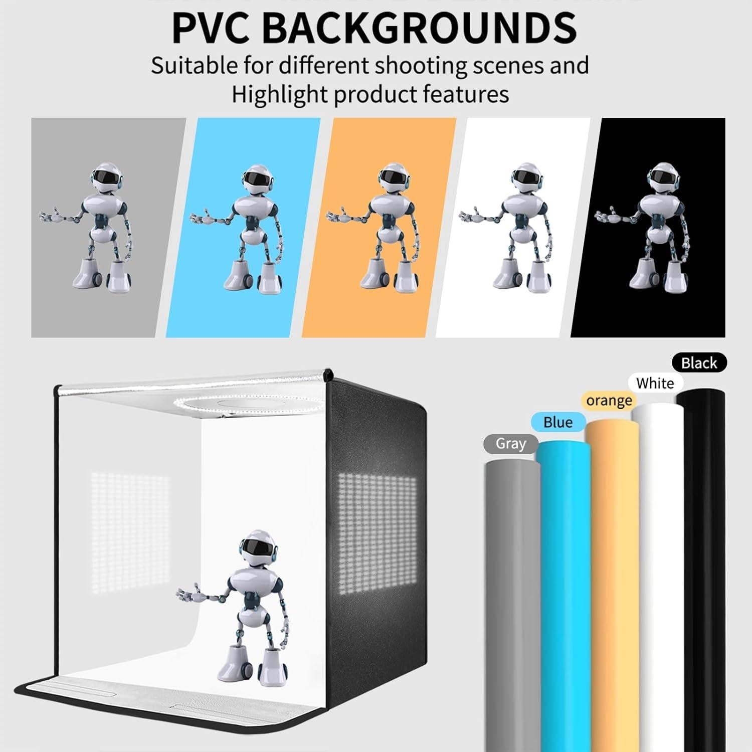Caja de Luz de Estudio Fotográfico Depthlan 16x16" 336 LEDs CRI95+