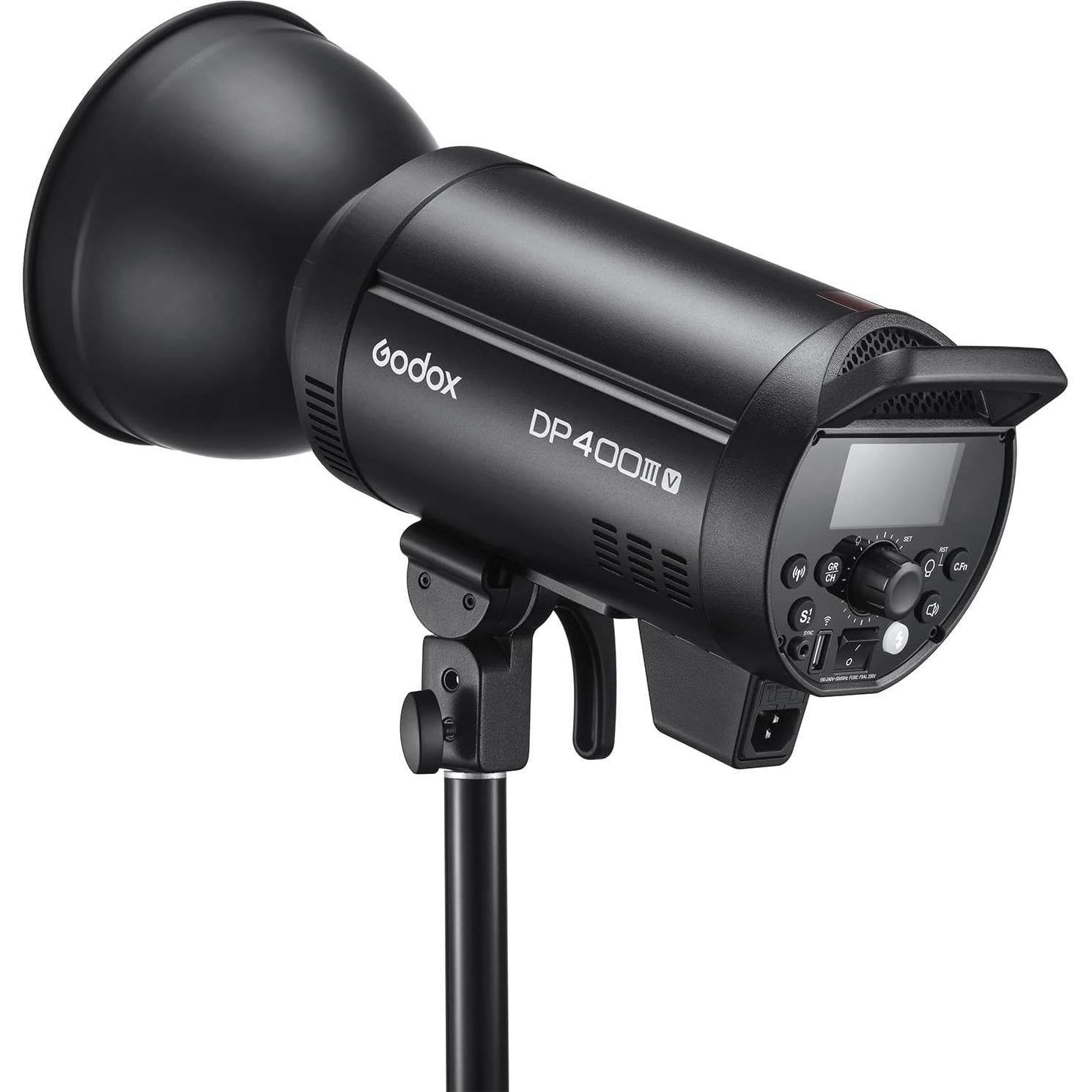 Flash Estudio Godox DP400IIIV 400Ws GN87 0.1-1s 2.4G