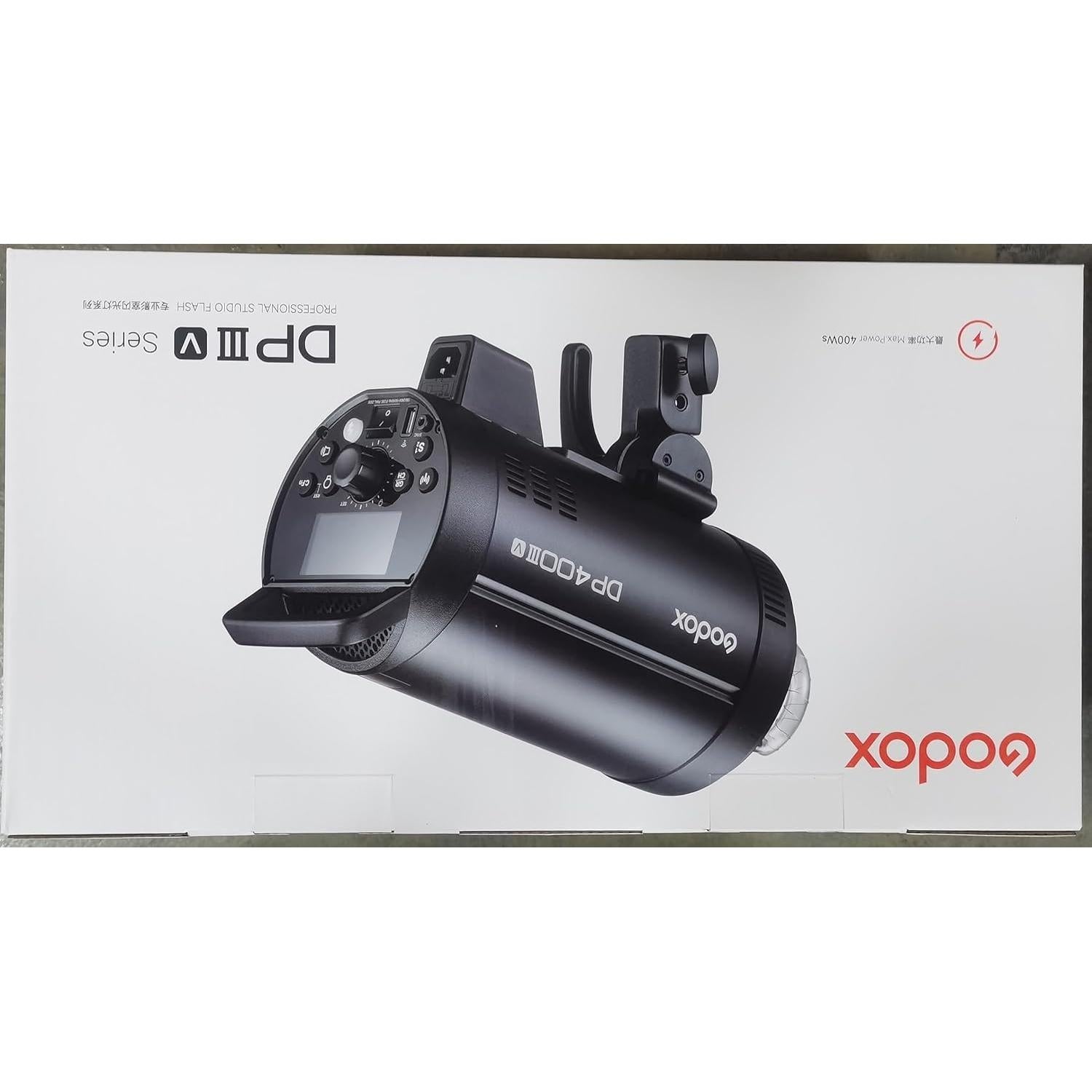 Flash Estudio Godox DP400IIIV 400Ws GN87 0.1-1s 2.4G