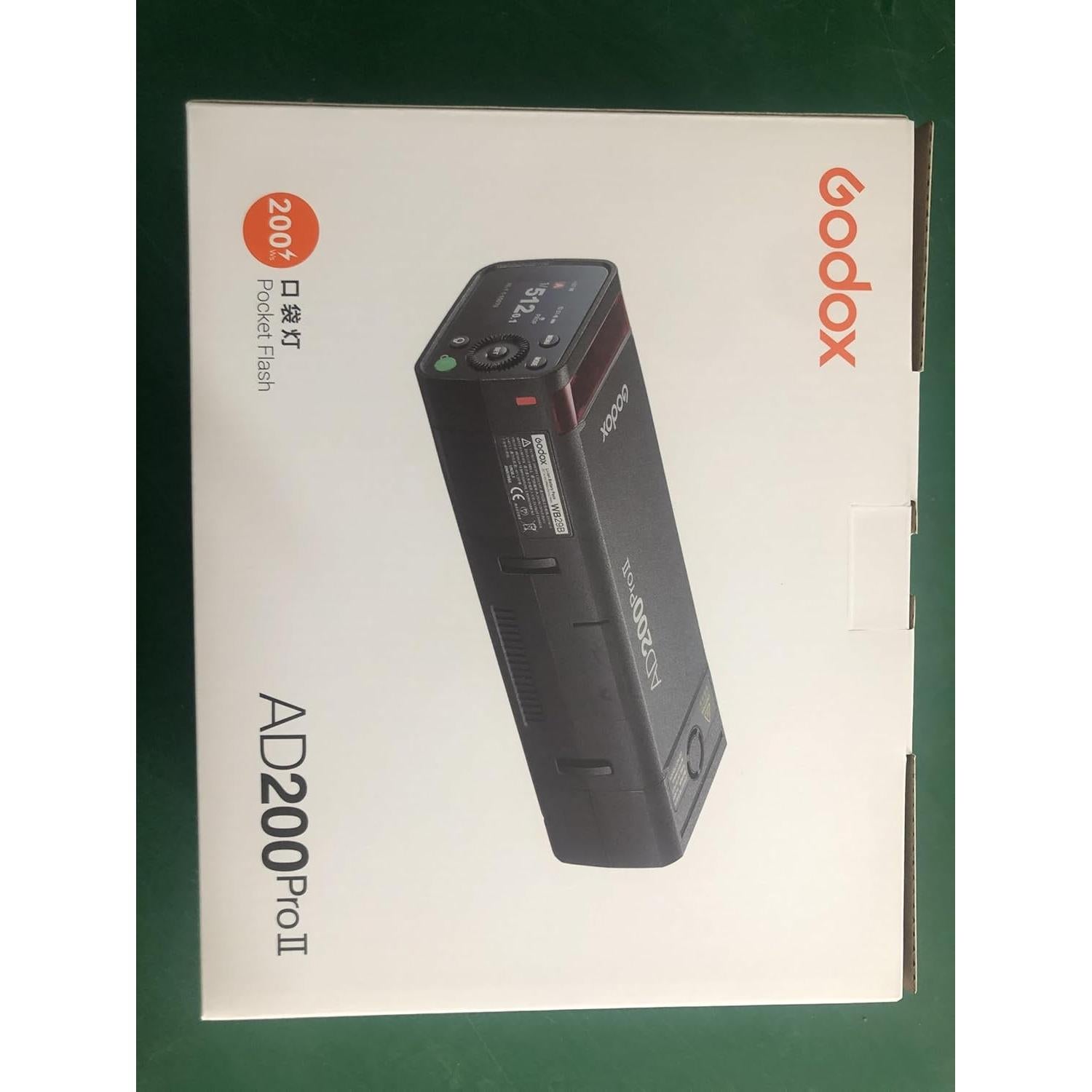 Flash Estroboscópico Godox AD200Pro II 200Ws TTL 2.4G