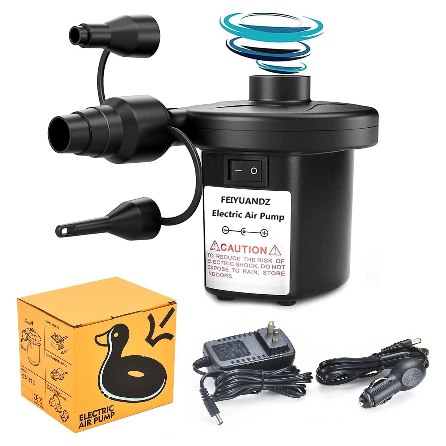 Bomba de Aire Eléctrica FEIYUANDZ Portátil 110V/12V para Inflables