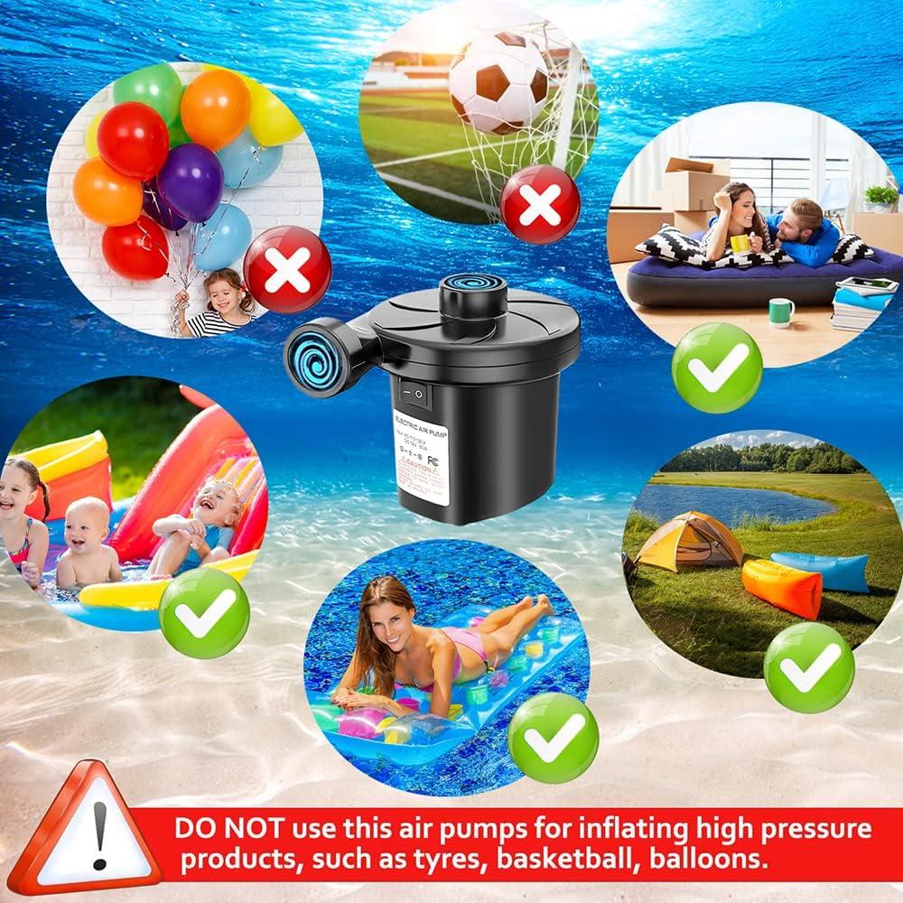 Bomba de Aire Eléctrica FEIYUANDZ Portátil 110V/12V para Inflables