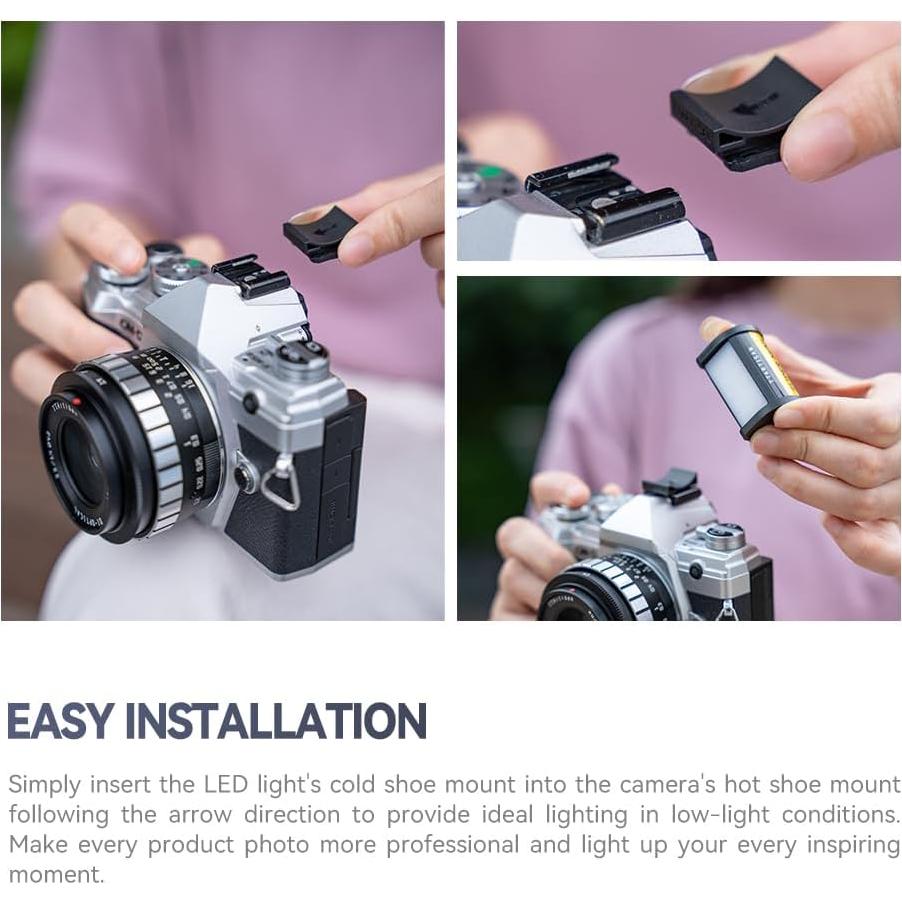 Mini Luz LED TTArtisan 2 Piezas 3000K/4500K/6000K para Fotografía