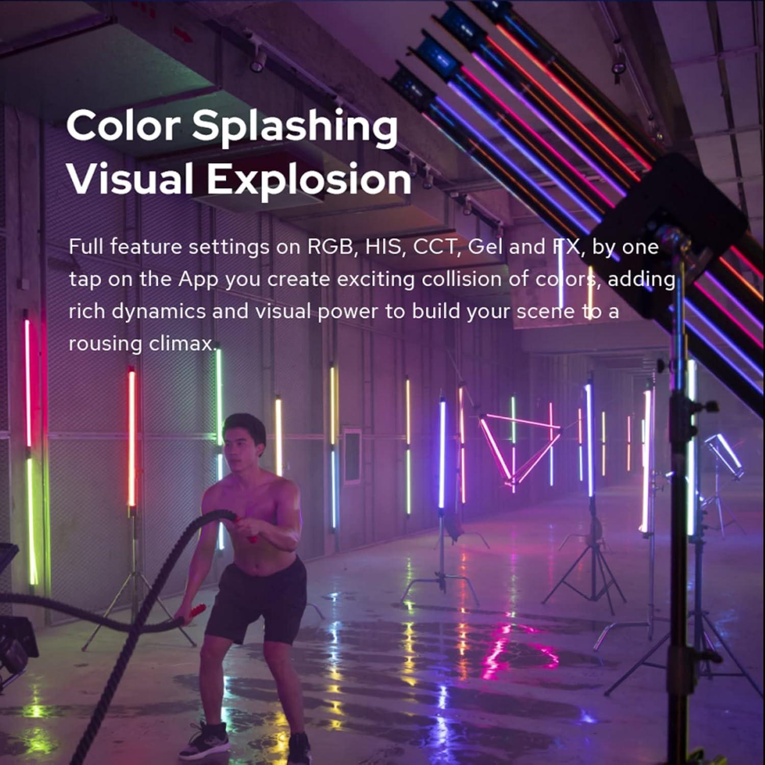 Luz de Tubo RGB Godox TL120 120cm Control Remoto