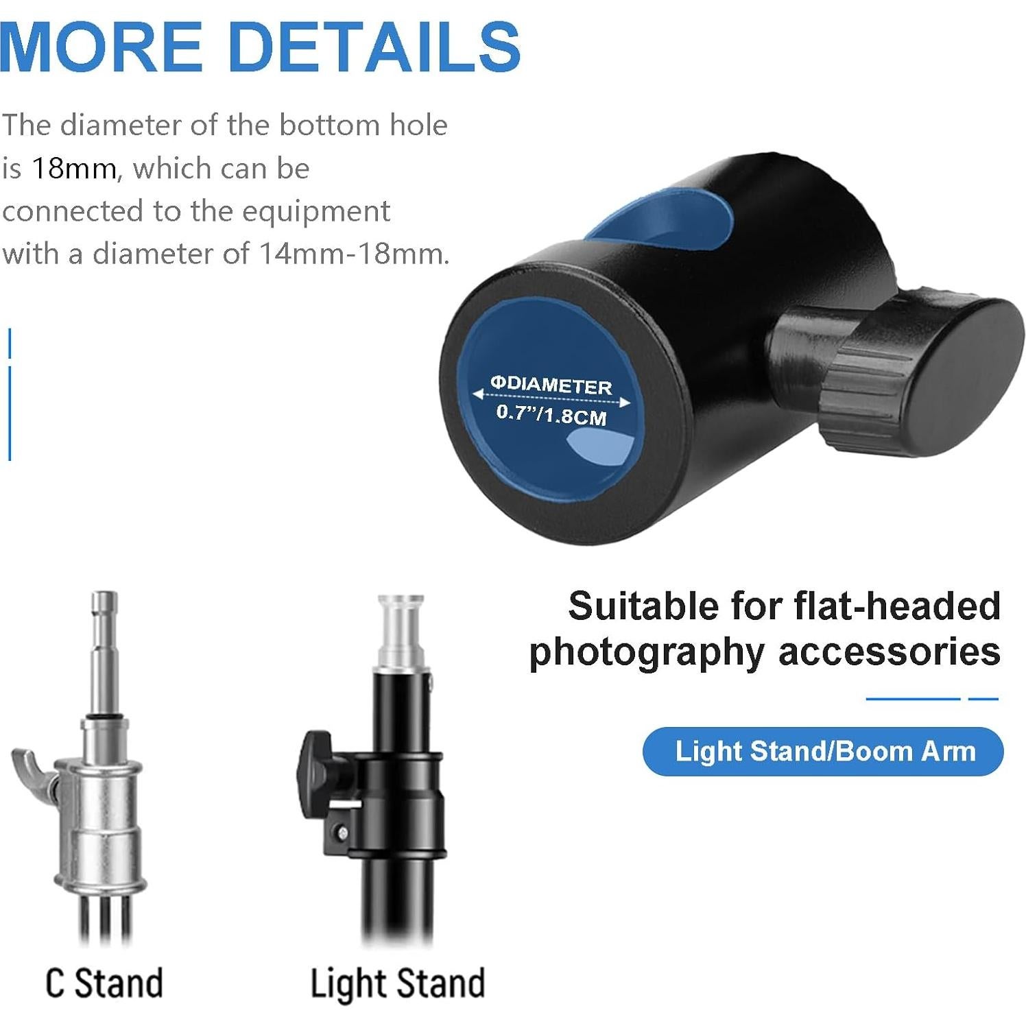 Adaptador Rápido Lanxire L0220 para Soporte de Luz 16mm