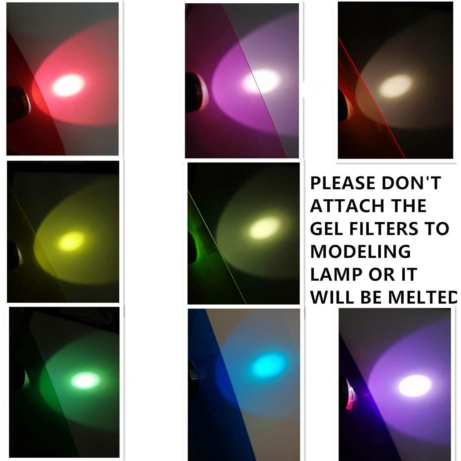 Kit de Filtros de Gel de Color BANLTRE 8 Piezas 30x30cm