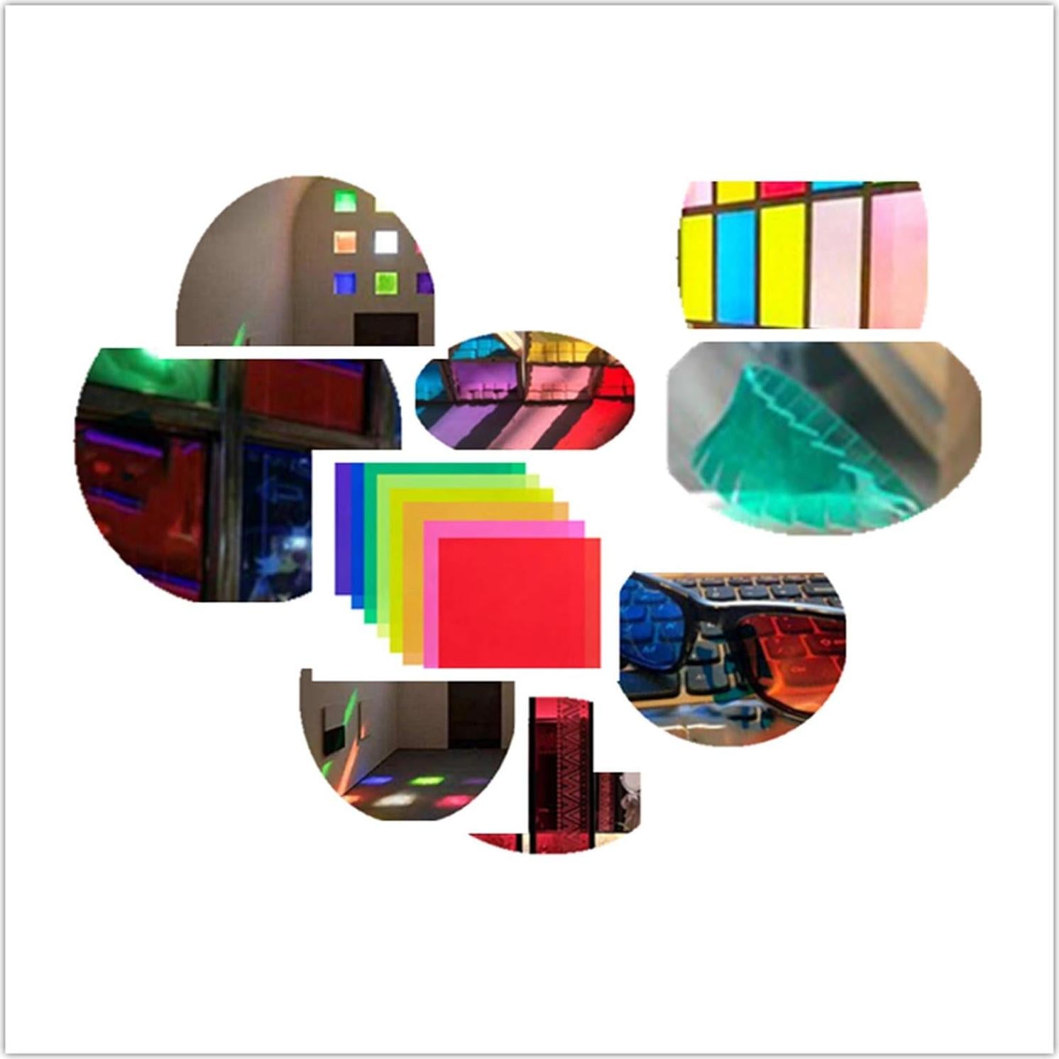 Kit de Filtros de Gel de Color BANLTRE 8 Piezas 30x30cm