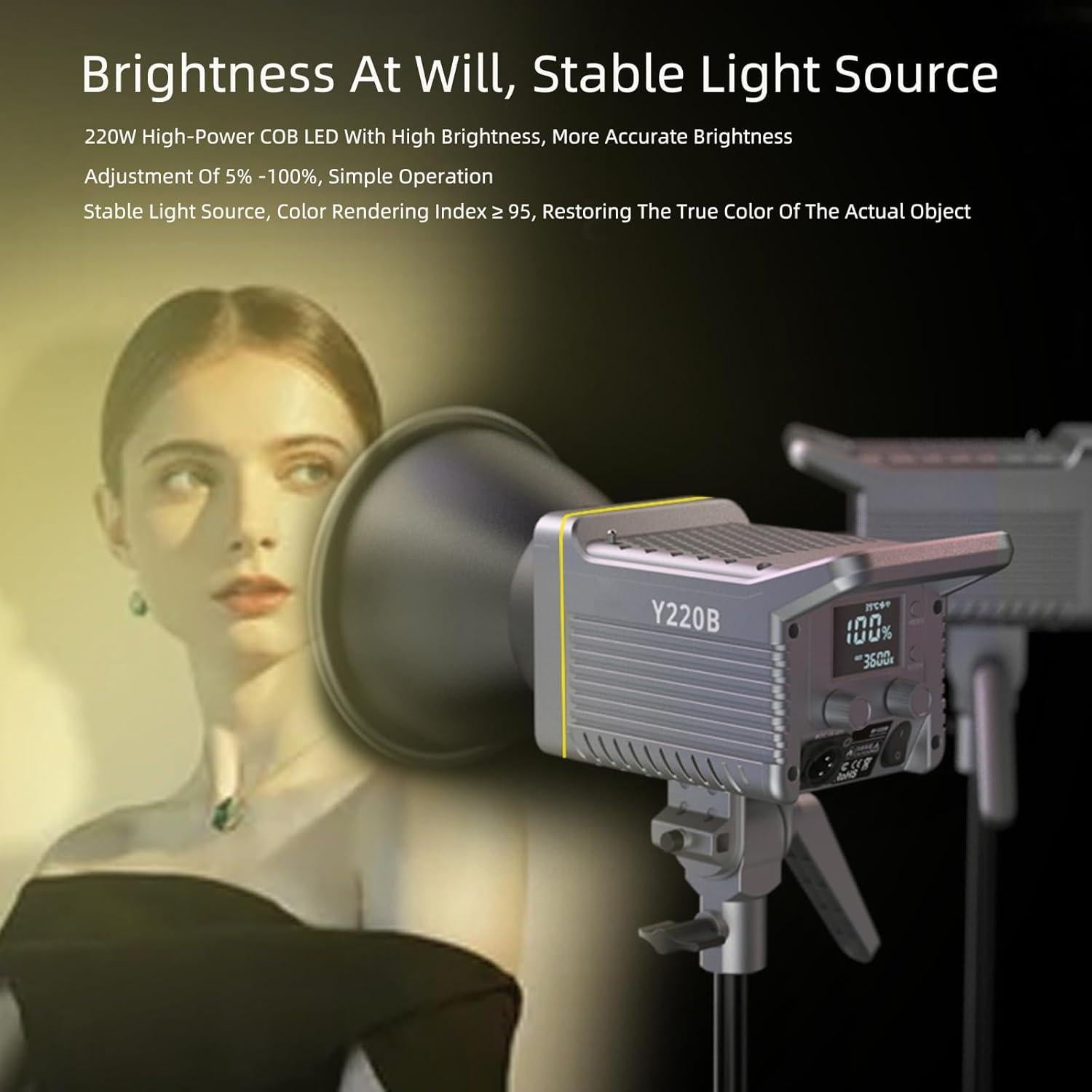 Luz de Video LED Bi-Color 220W JatureClets JC-220W