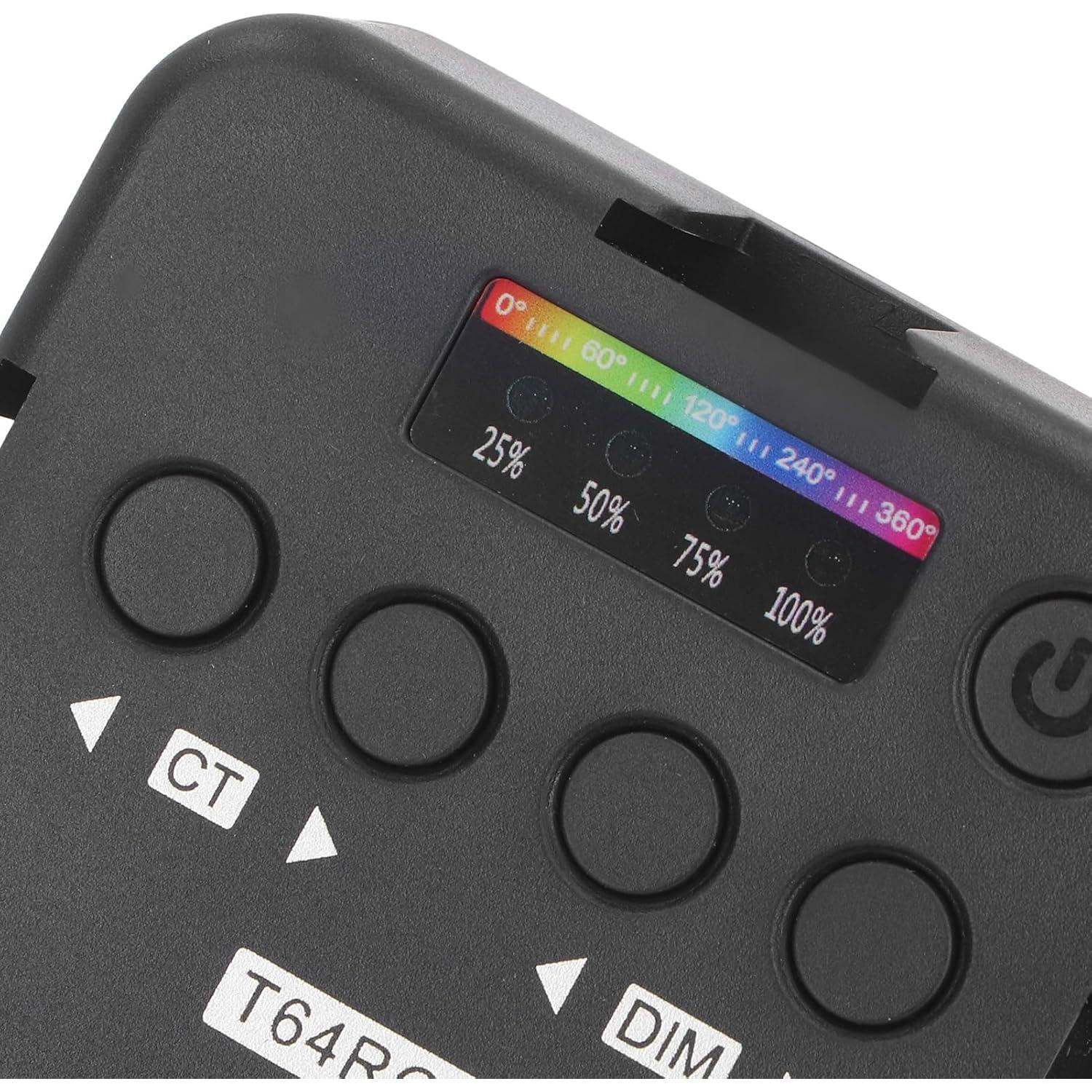 Luz de Video LED RGB Bewinner 1200mAh Portátil para Estudio