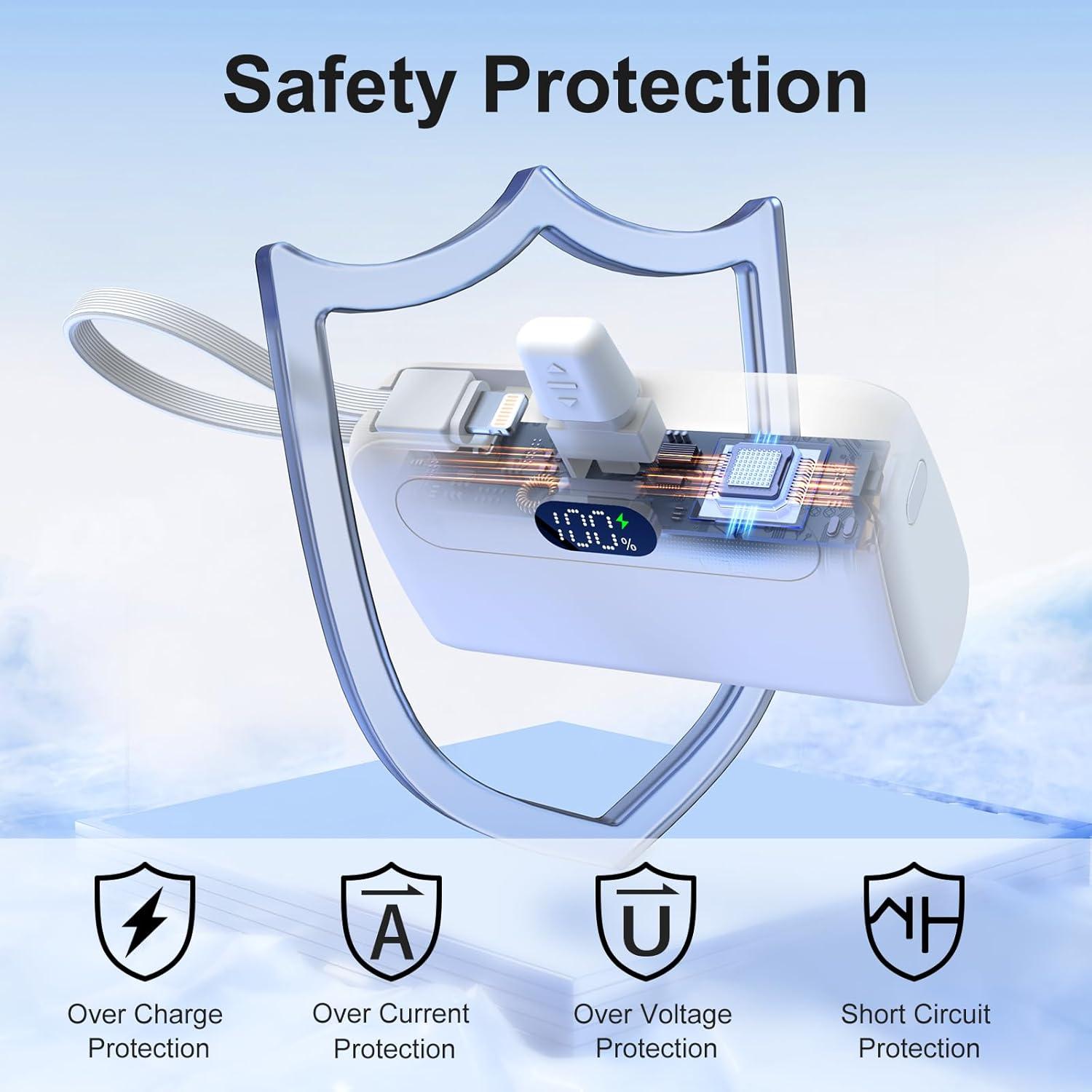 Cargador Portátil EMEHIO 12000mAh USB-C iPhone Android Verde