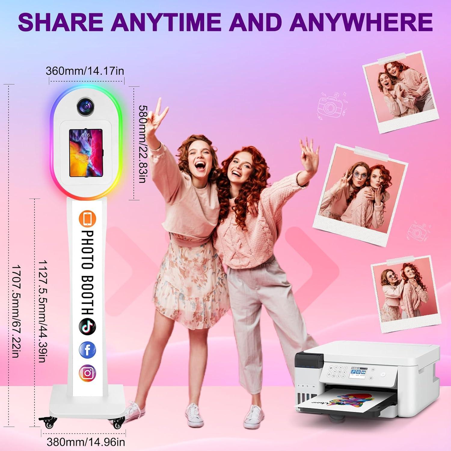 Cabina de Fotos ZLPOWER para iPad y Cámara - Alquiler Bodas