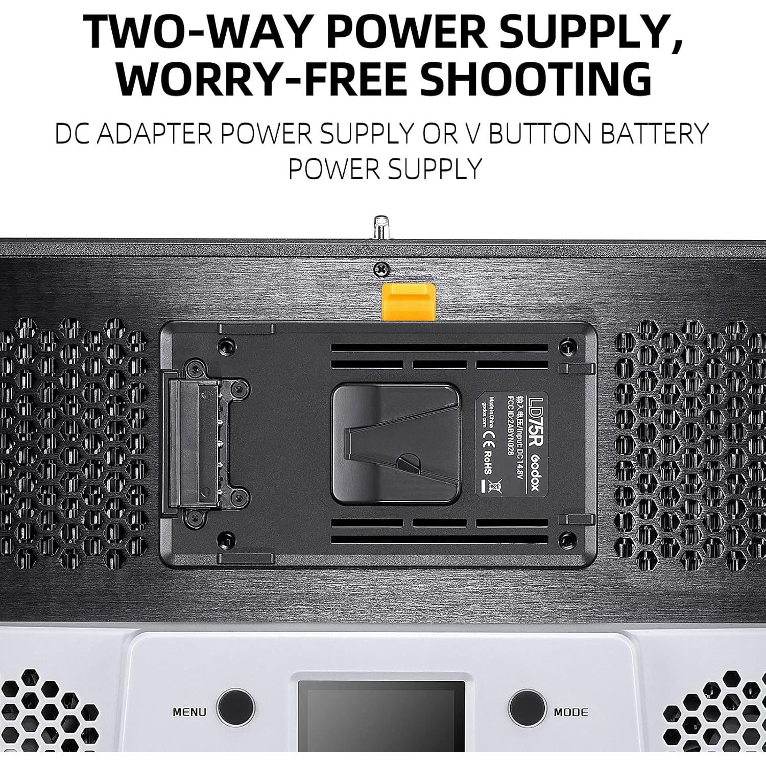 GODOX LD75R Luz de Panel RGB 2500K-8500K 14 Efectos FX