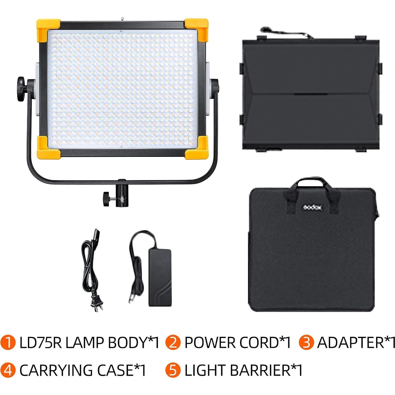 GODOX LD75R Luz de Panel RGB 2500K-8500K 14 Efectos FX