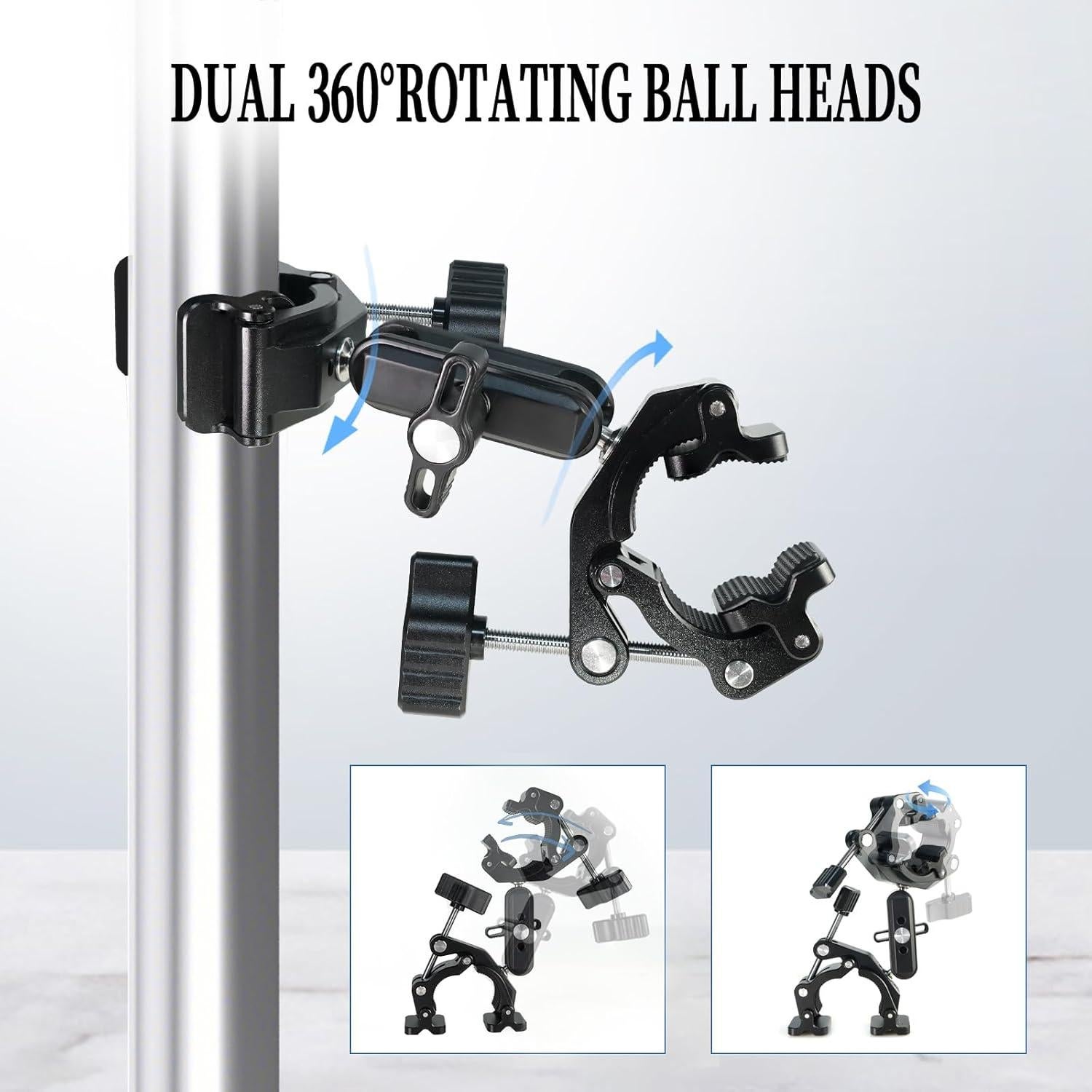 Soporte de cámara FIFIELD con doble abrazadera y brazo mágico