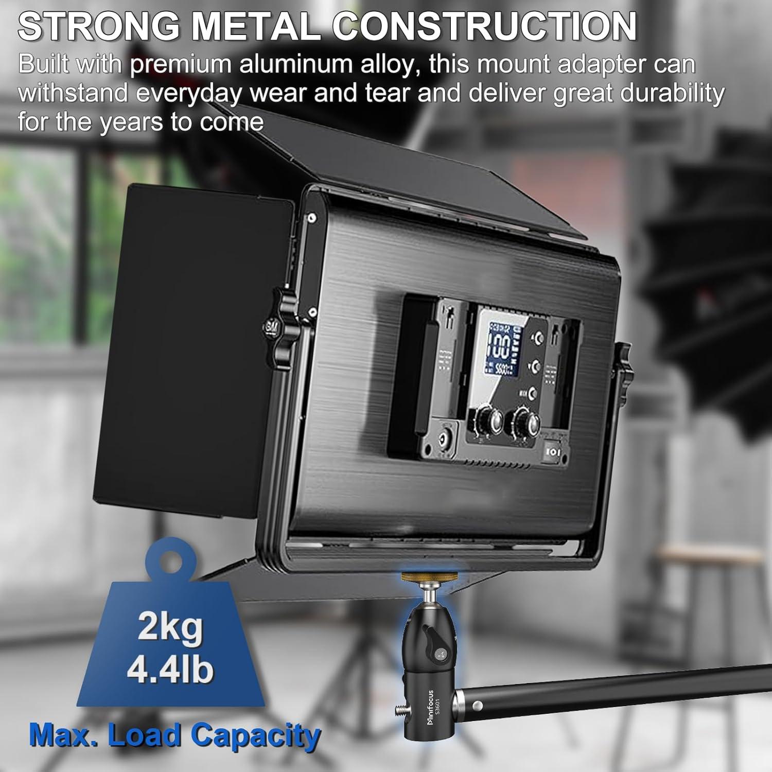 Adaptador de Montaje Minifocus 16mm con Cabezal de Bola Mini