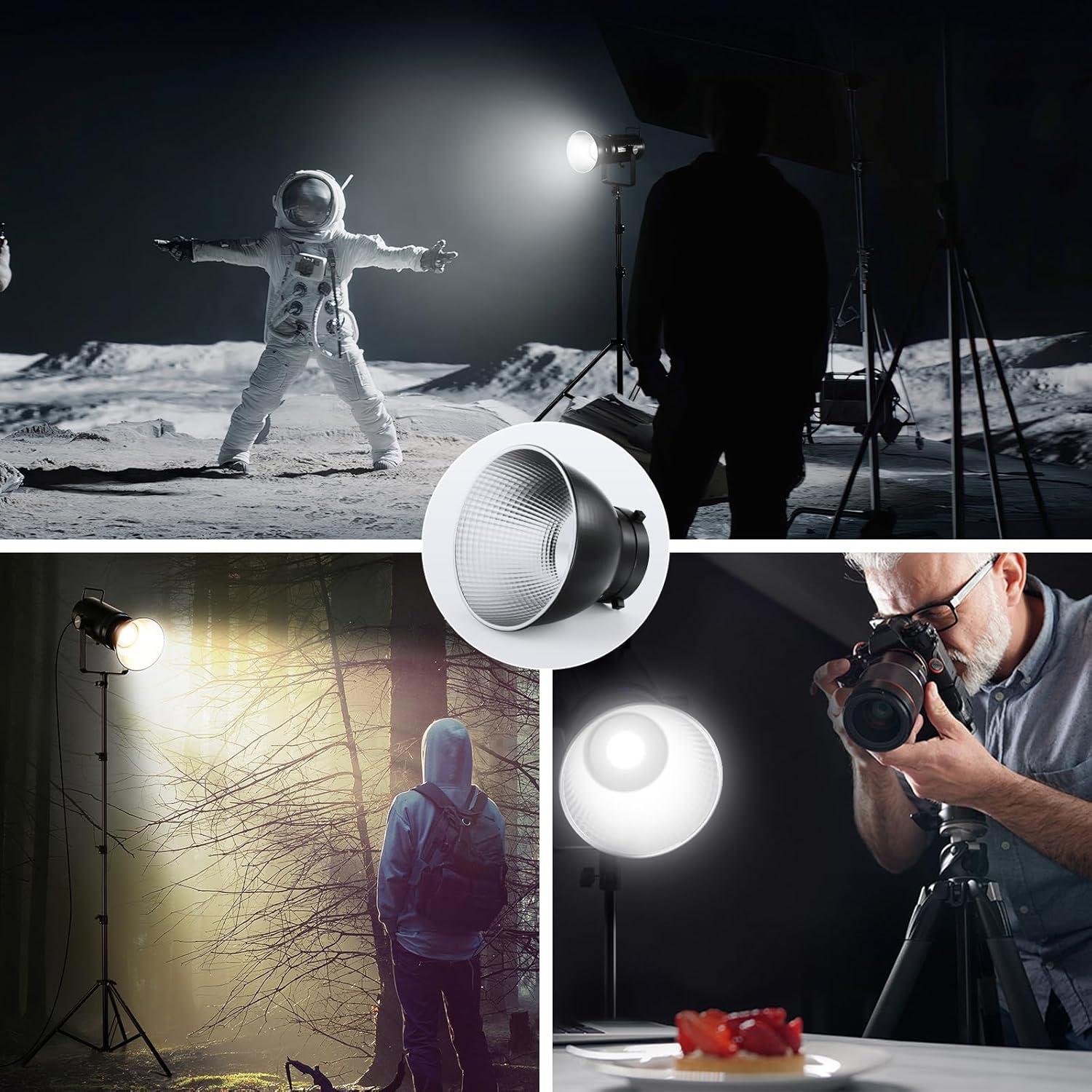 Luz de Video LED NEEWER MS60 65W 5600K Control Inalámbrico