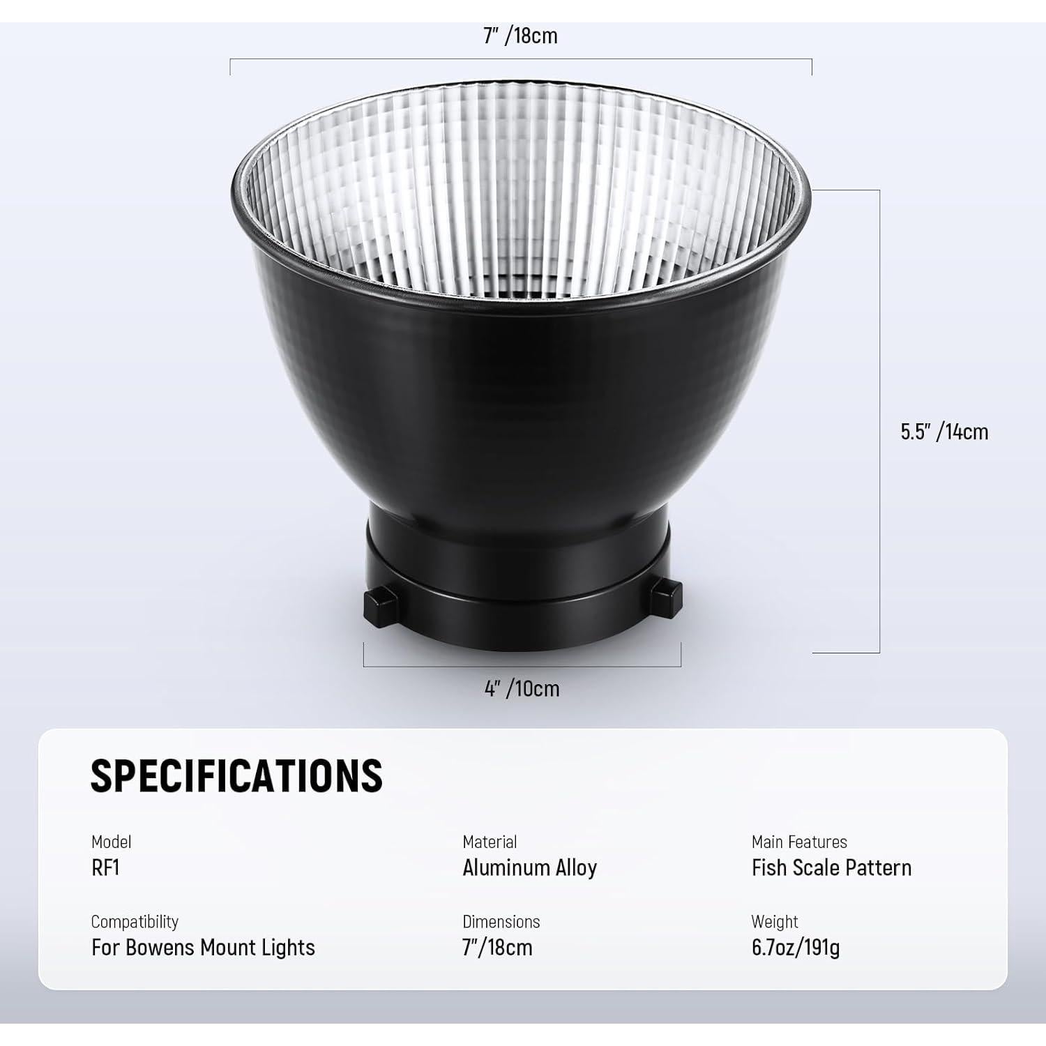 Luz de Video LED NEEWER MS60 65W 5600K Control Inalámbrico