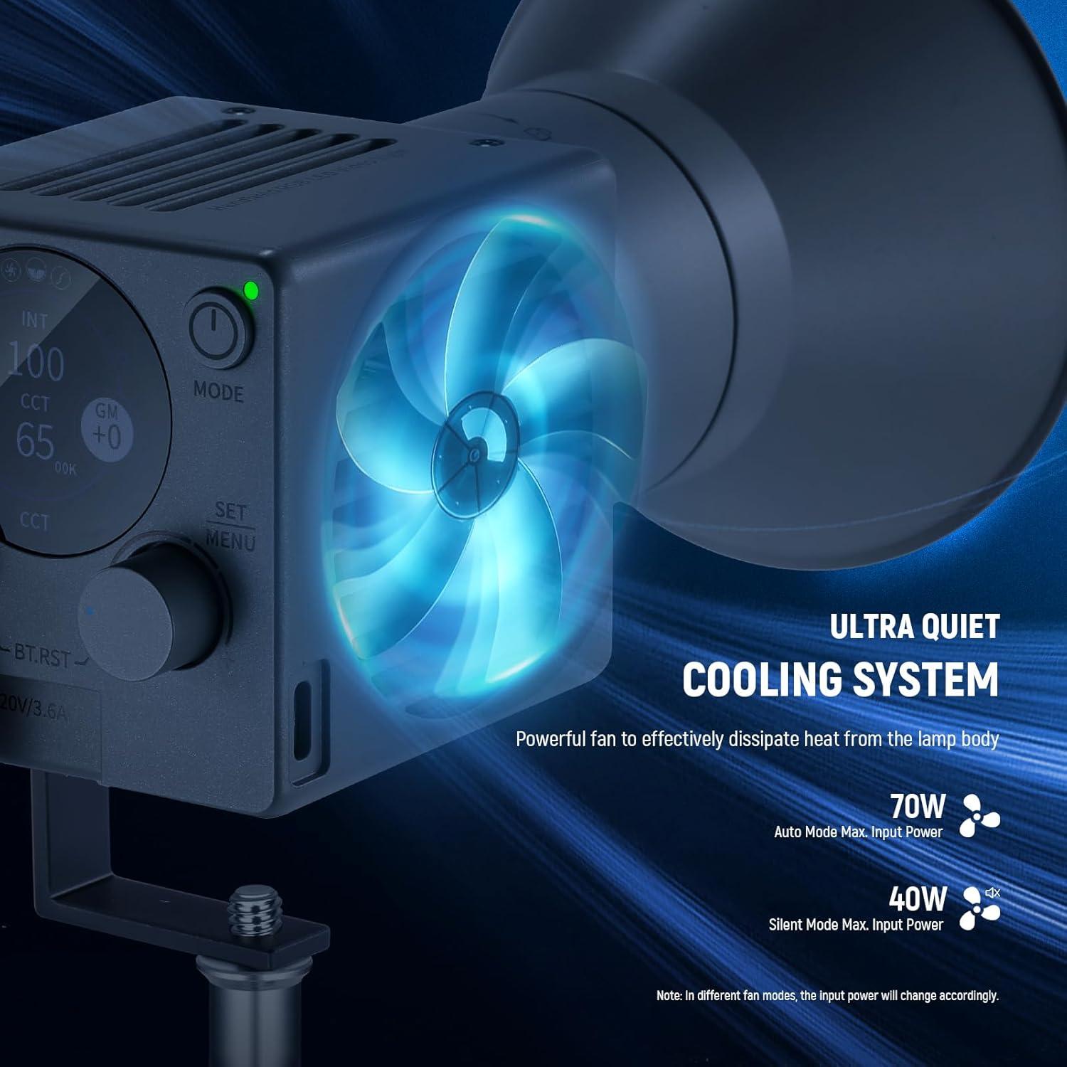 Luz LED RGB Portátil NEEWER HS60C 60W 2700-6500K con Control APP