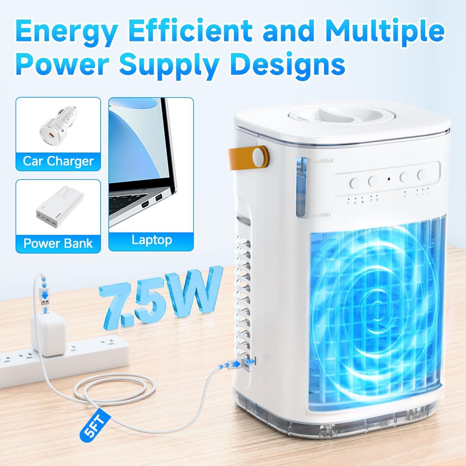 Aire Acondicionado Portátil FANCOLE TF06 4-en-1 1200ML