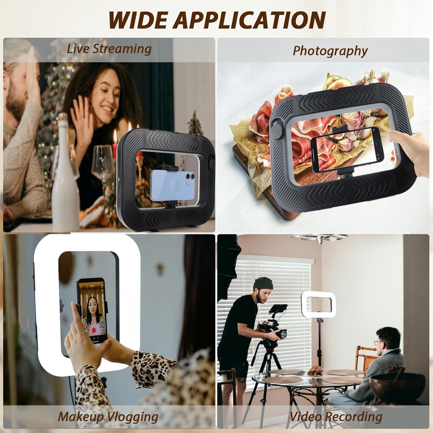 Estabilizador de Video para Smartphone WBLOOMSI con Luz LED 8000mAh