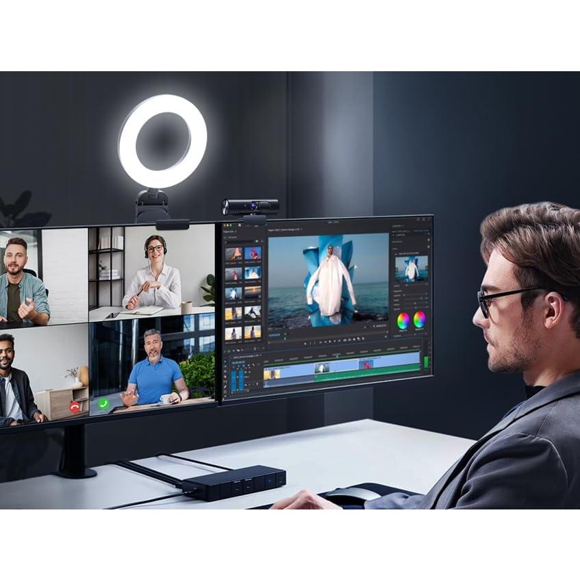 Anillo de Luz Evershop 12.7 cm LED Portátil para Videoconferencias