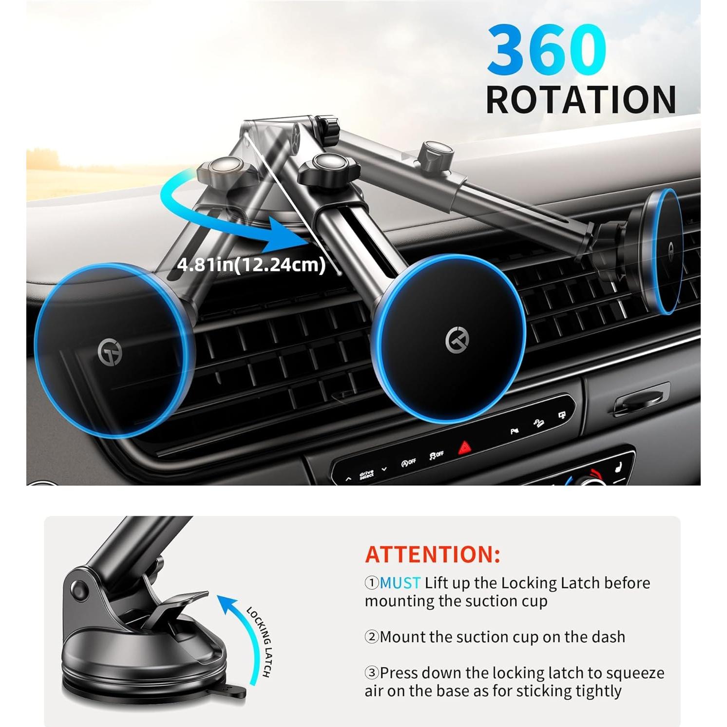 Cargador de Coche MagSafe Shenzhen T208-F Inalámbrico 357g